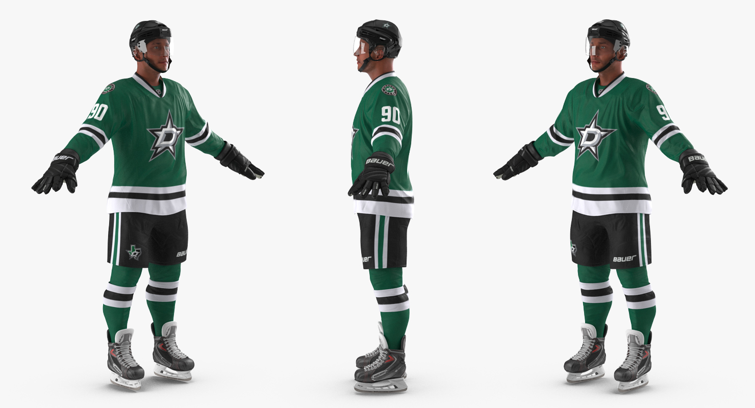 3D Hockey Player Dallas Stars