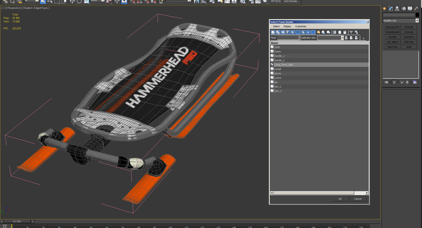 Hammerhead Pro Sled 3D model