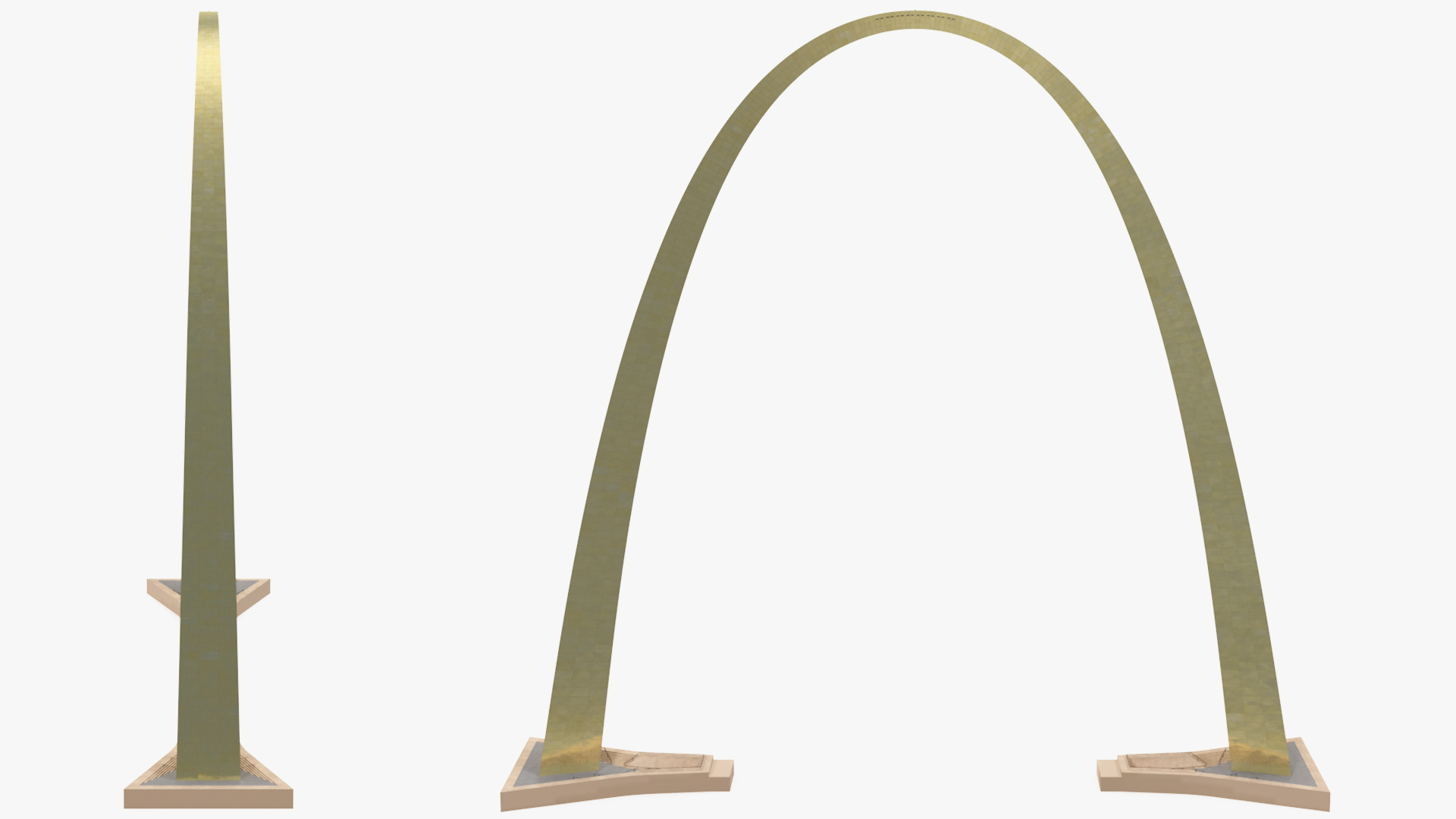 3D model Golden Arch Monument