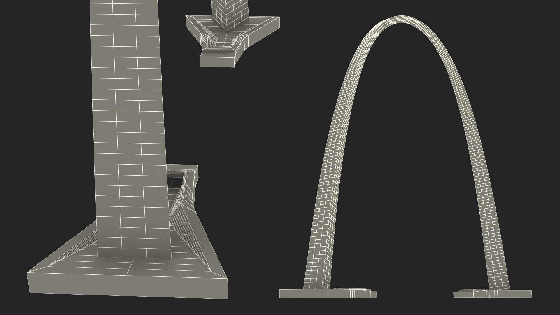 3D model Golden Arch Monument