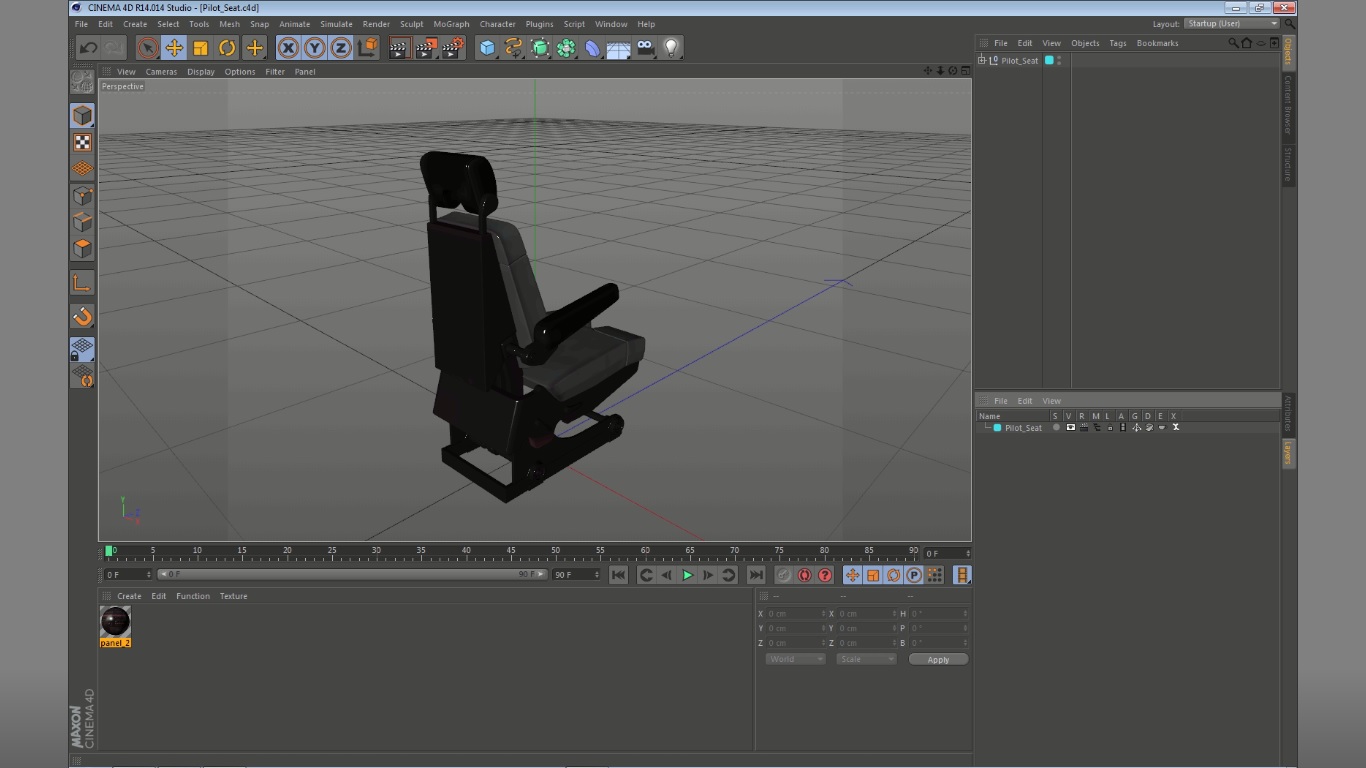 3D model Pilot Seat