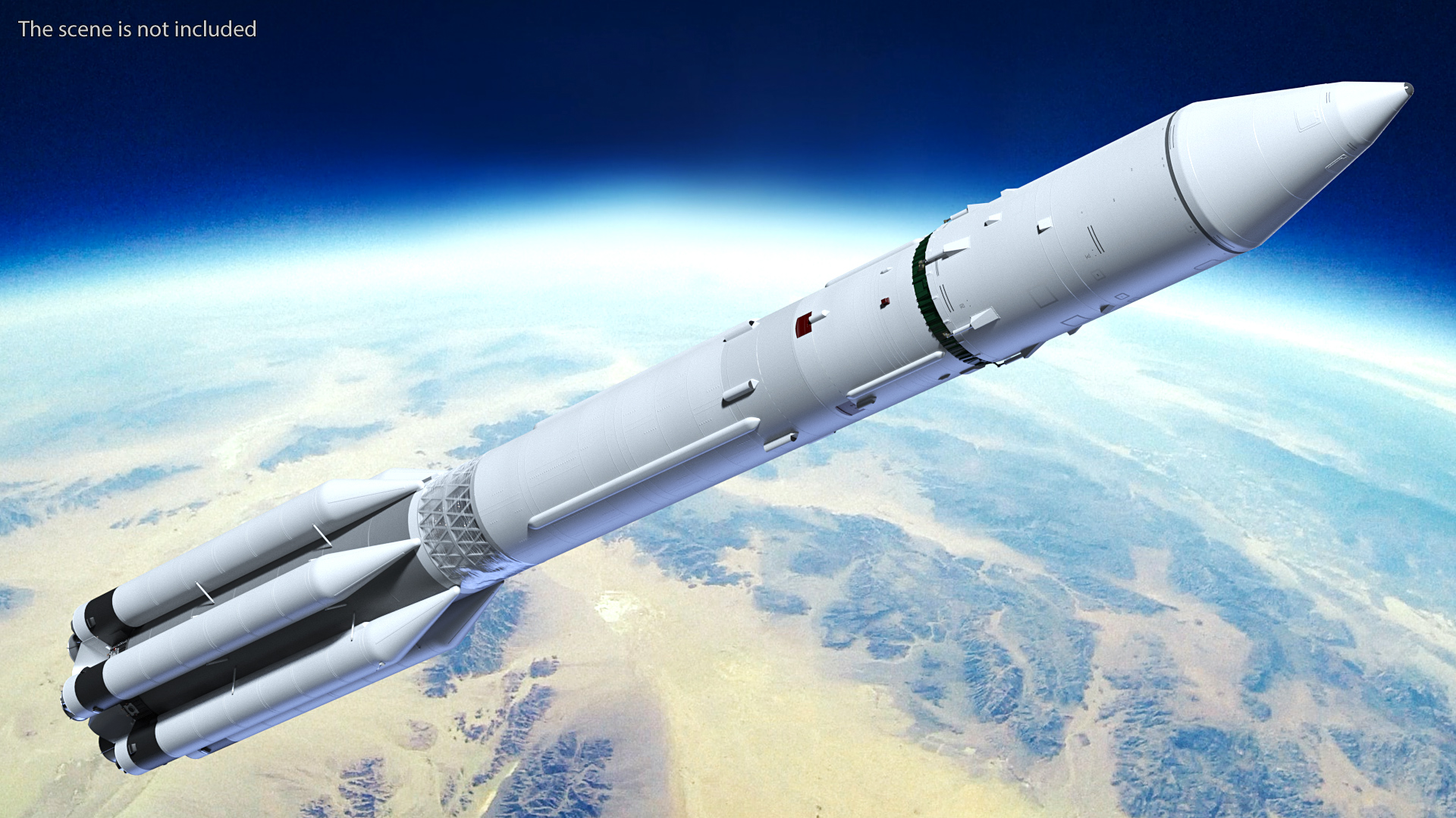 3D model Heavy Lift Launch Vehicle