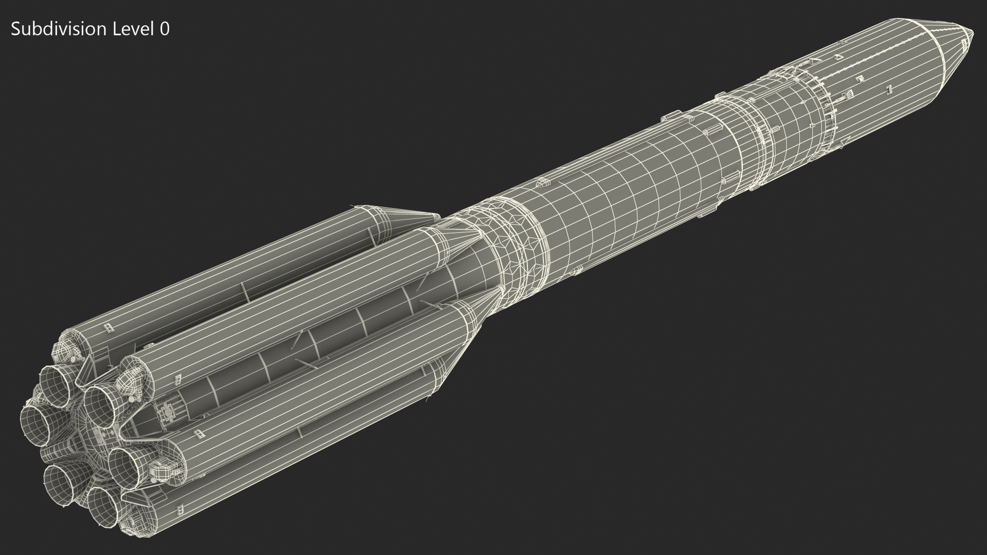 3D model Heavy Lift Launch Vehicle