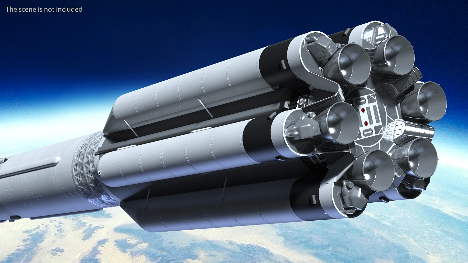 3D model Heavy Lift Launch Vehicle