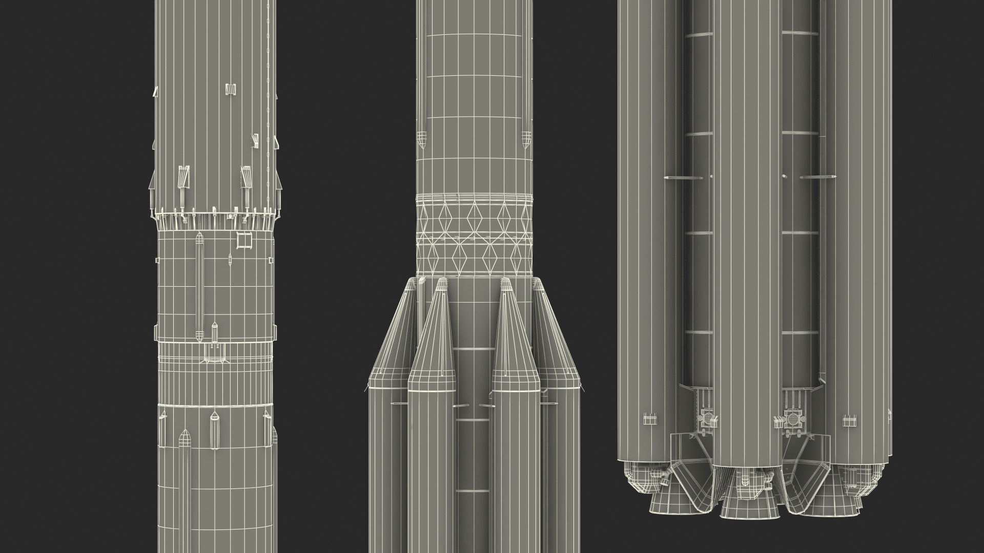 3D model Heavy Lift Launch Vehicle