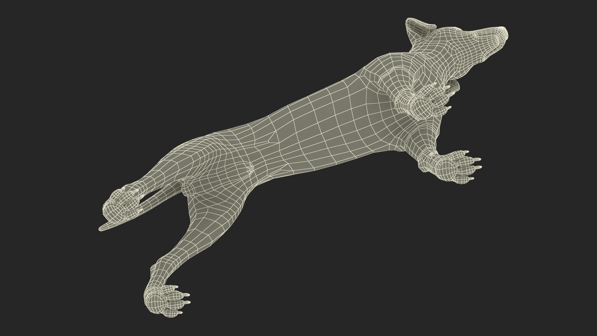 3D Dalmatian Dog model