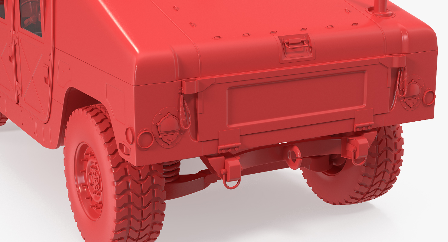 3D HMMWV TOW Missile Carrier M966 Simple Interior