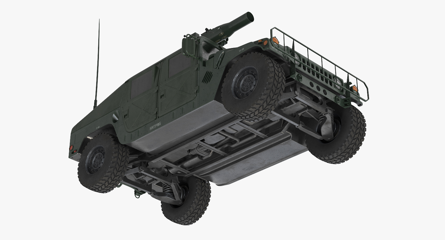 3D HMMWV TOW Missile Carrier M966 Simple Interior