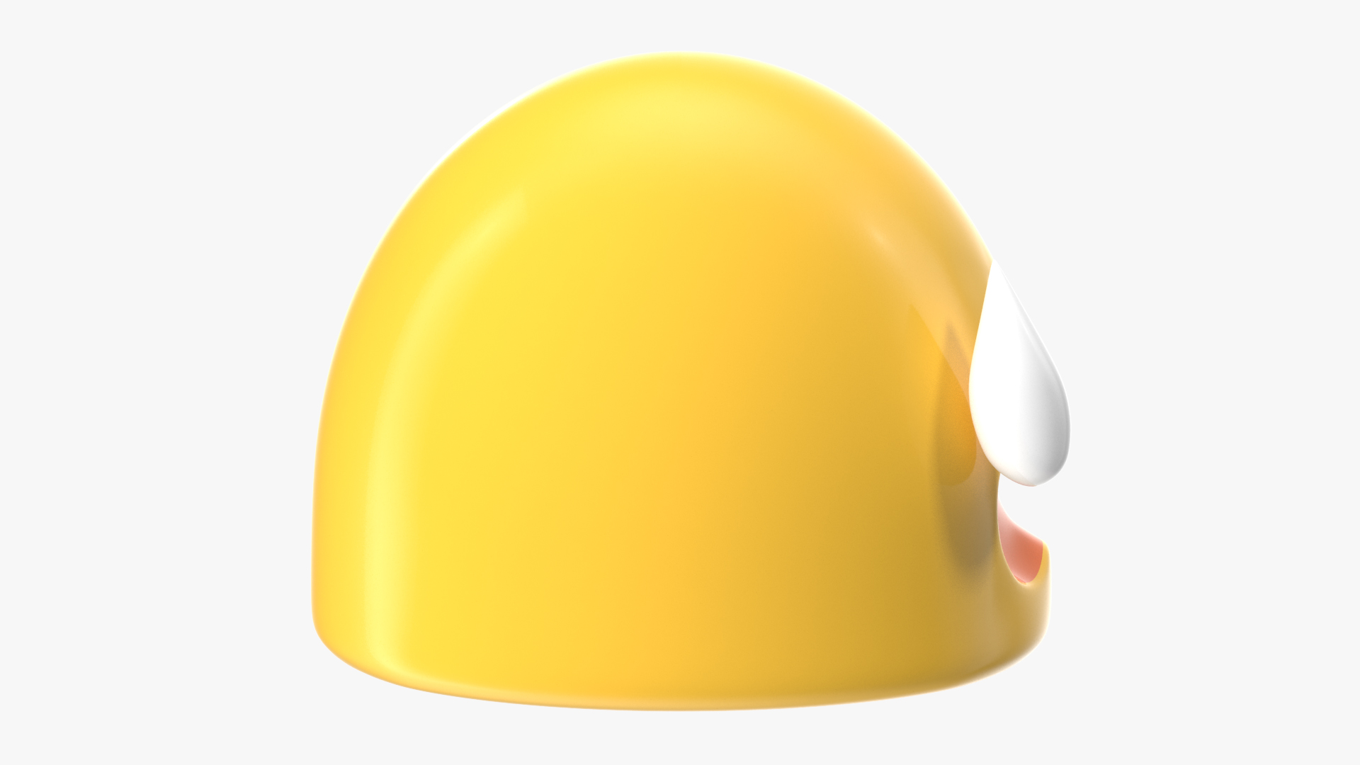 Tired Face Android Emoji 3D model