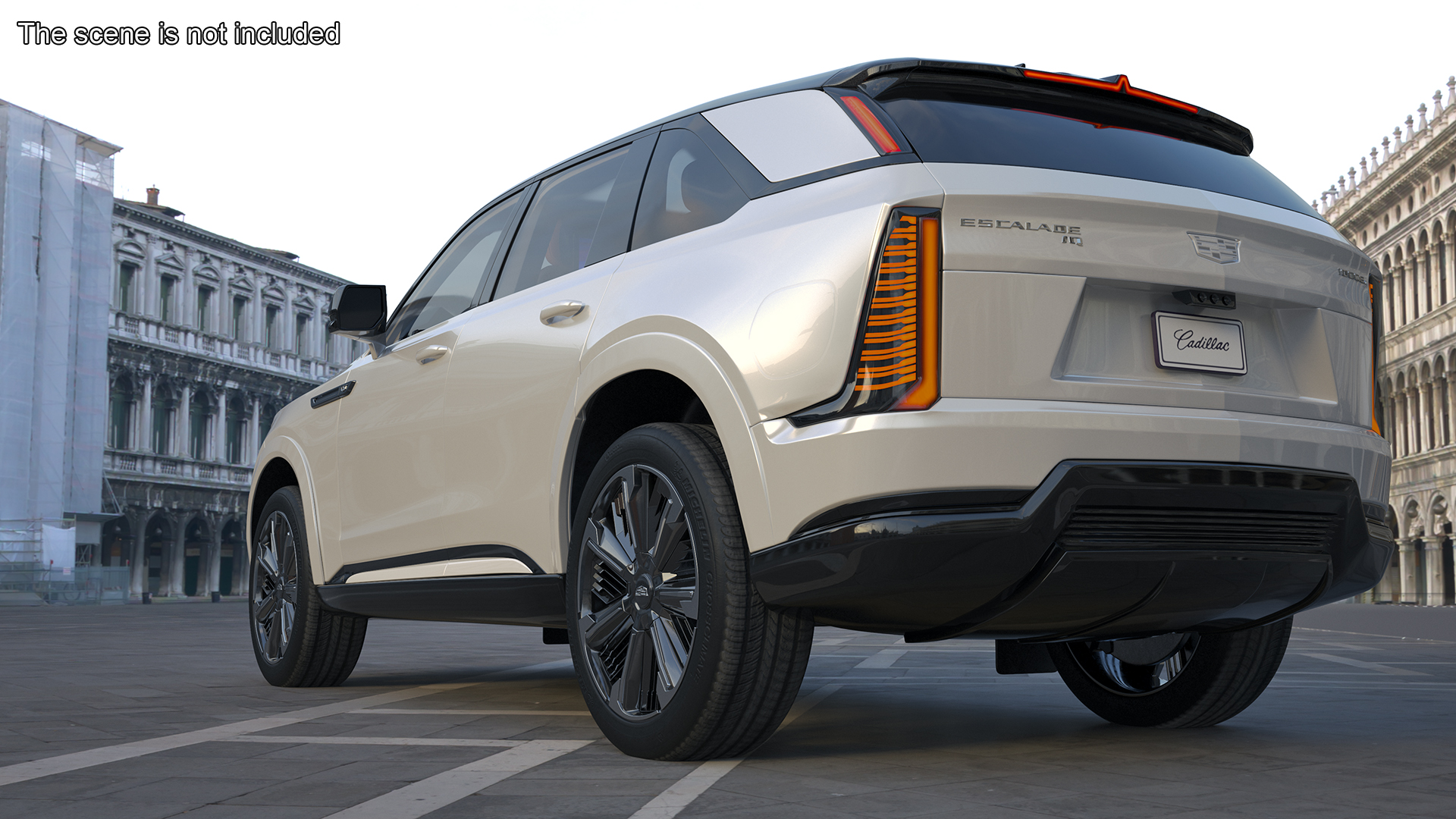 Cadillac Escalade IQ 2025 Summit White Rigged for Maya 3D model