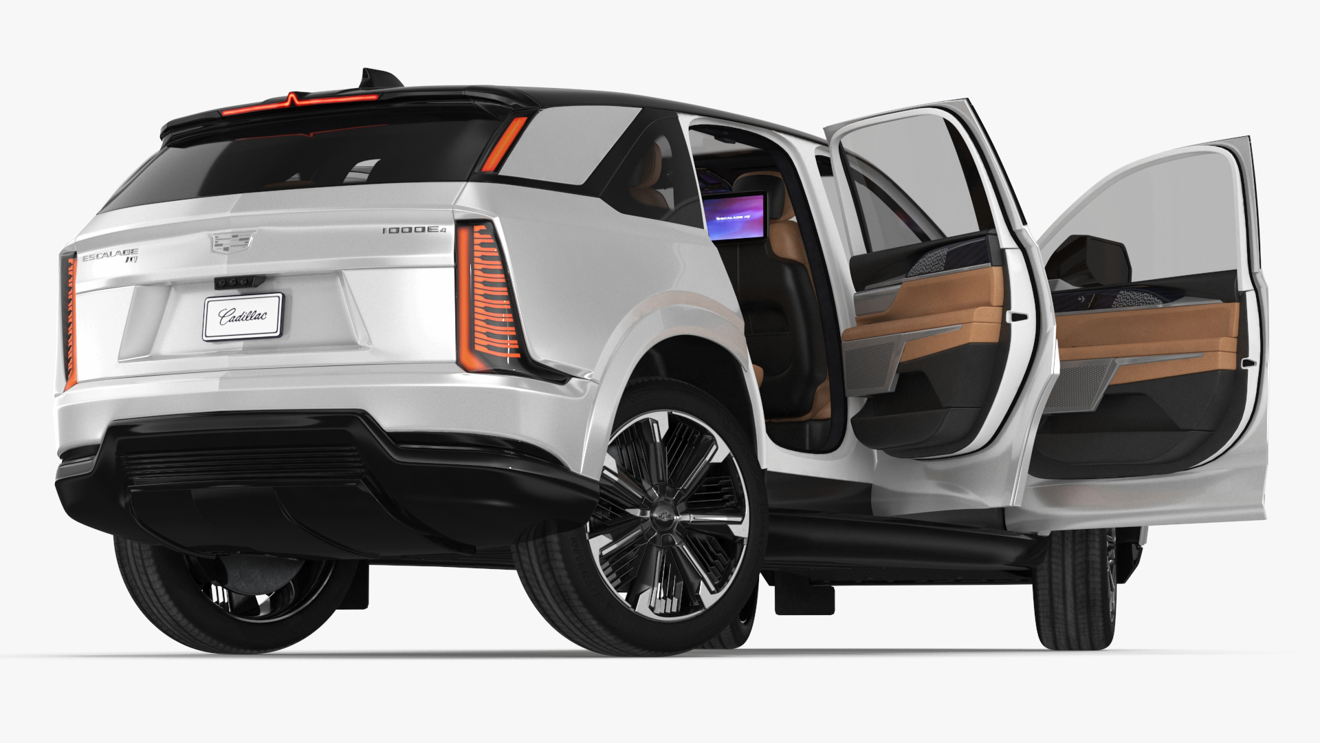 Cadillac Escalade IQ 2025 Summit White Rigged for Maya 3D model