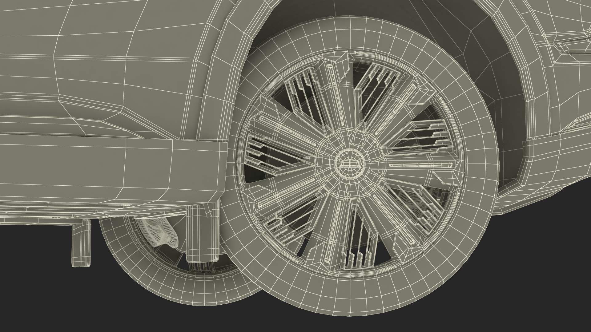 Cadillac Escalade IQ 2025 Summit White Rigged for Maya 3D model