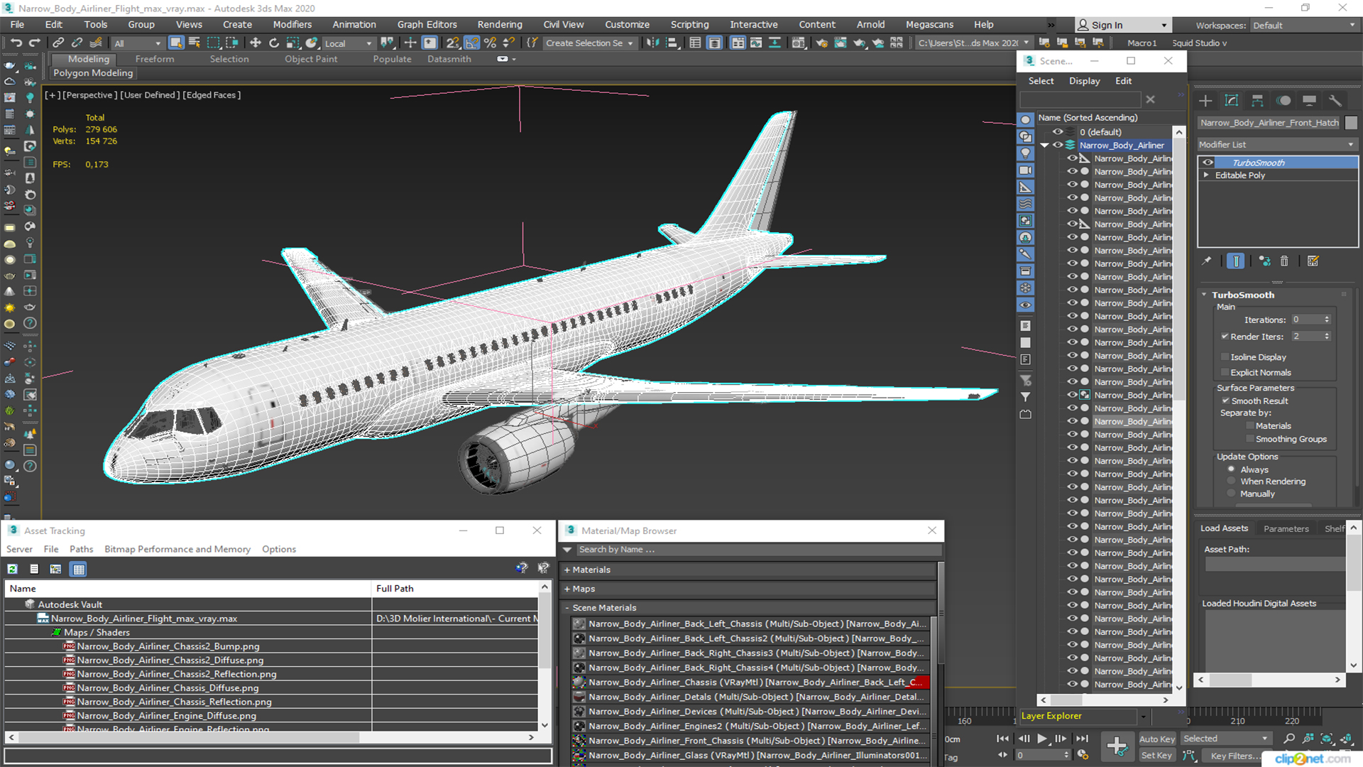 Narrow Body Airliner Flight 3D