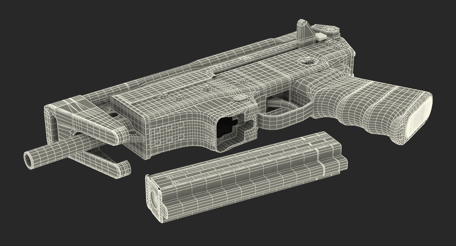 3D model Submachine Gun PP 91 KEDR