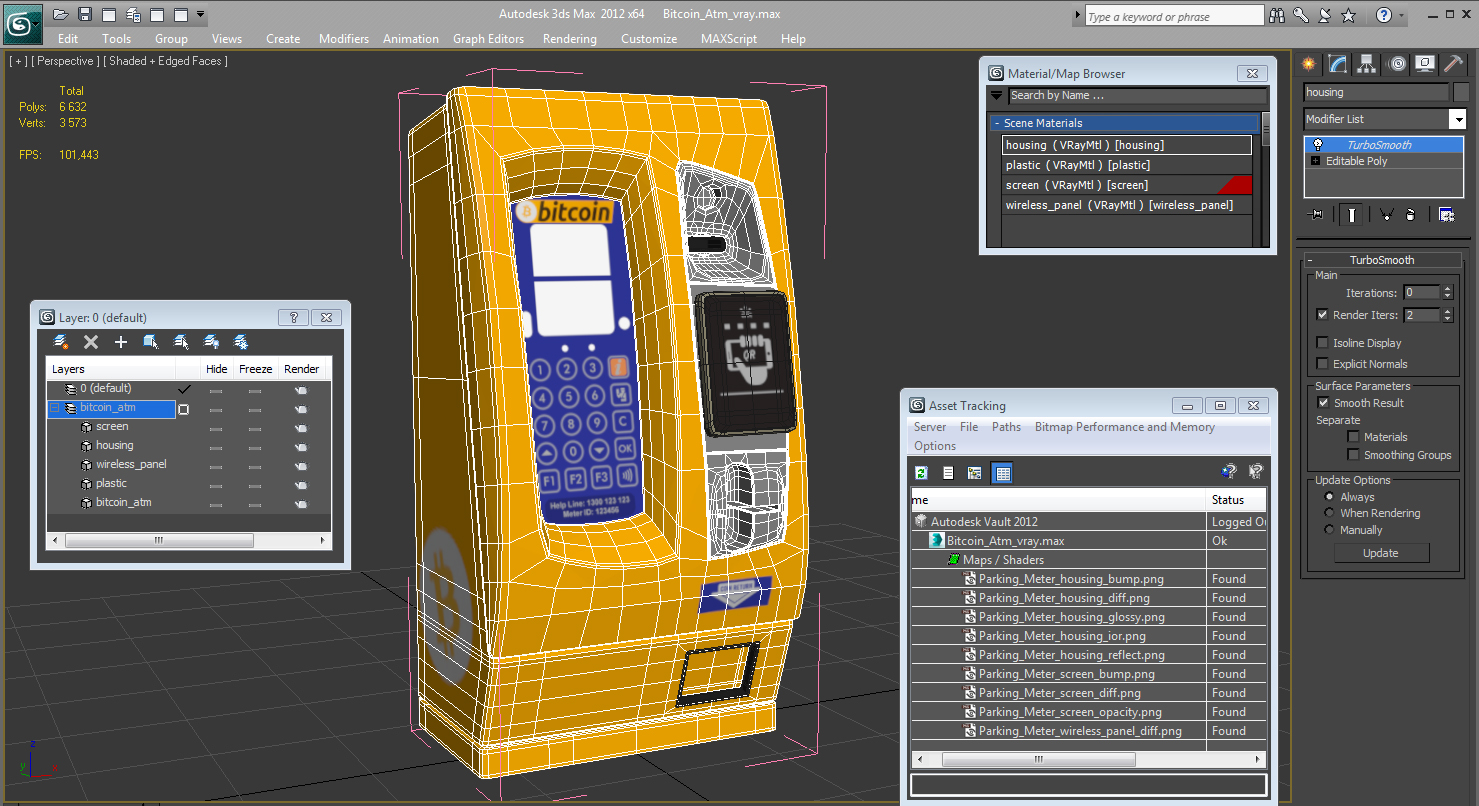 3D Bitcoin Atm