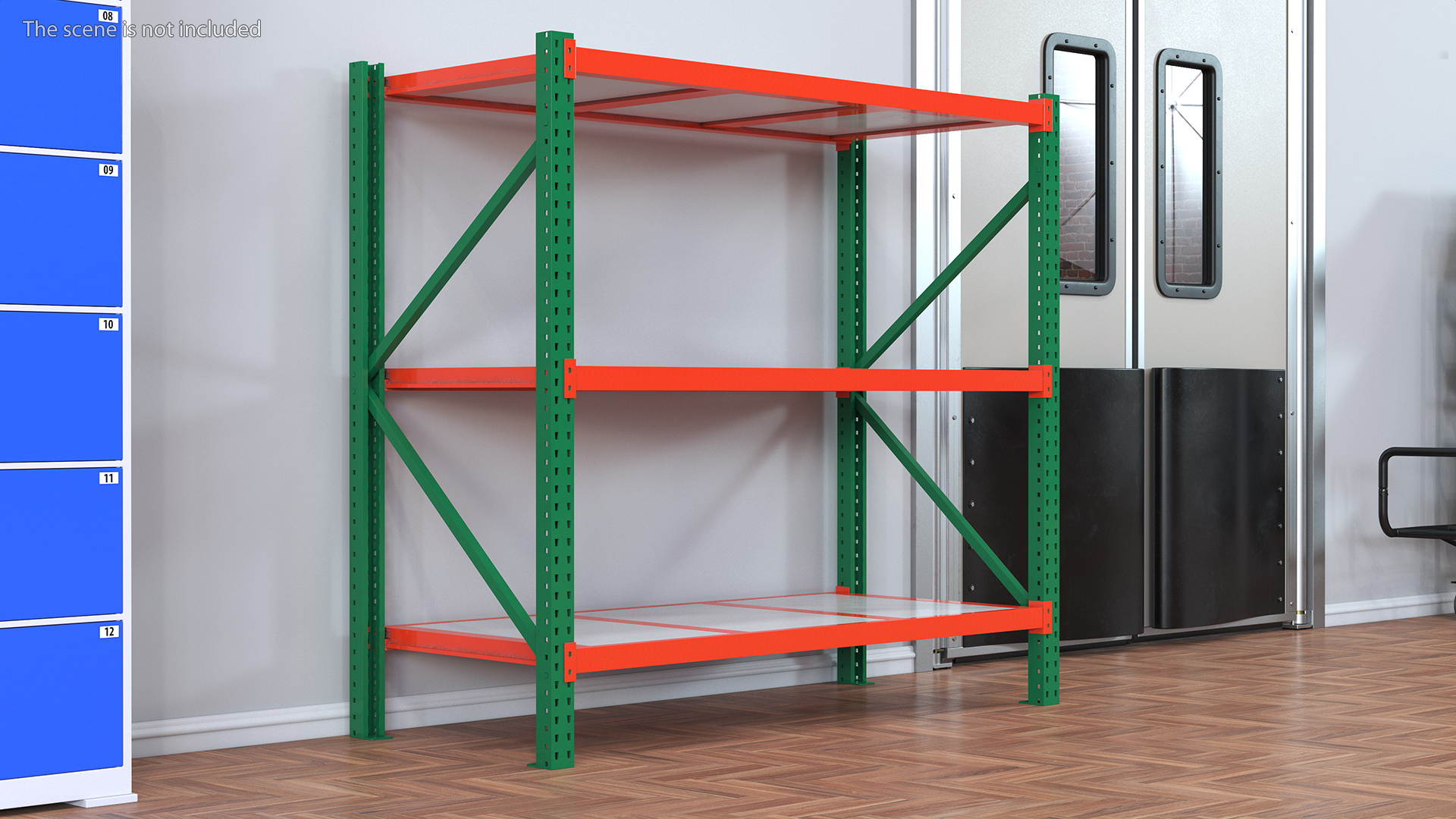 3D model Industrial Pallet Racking