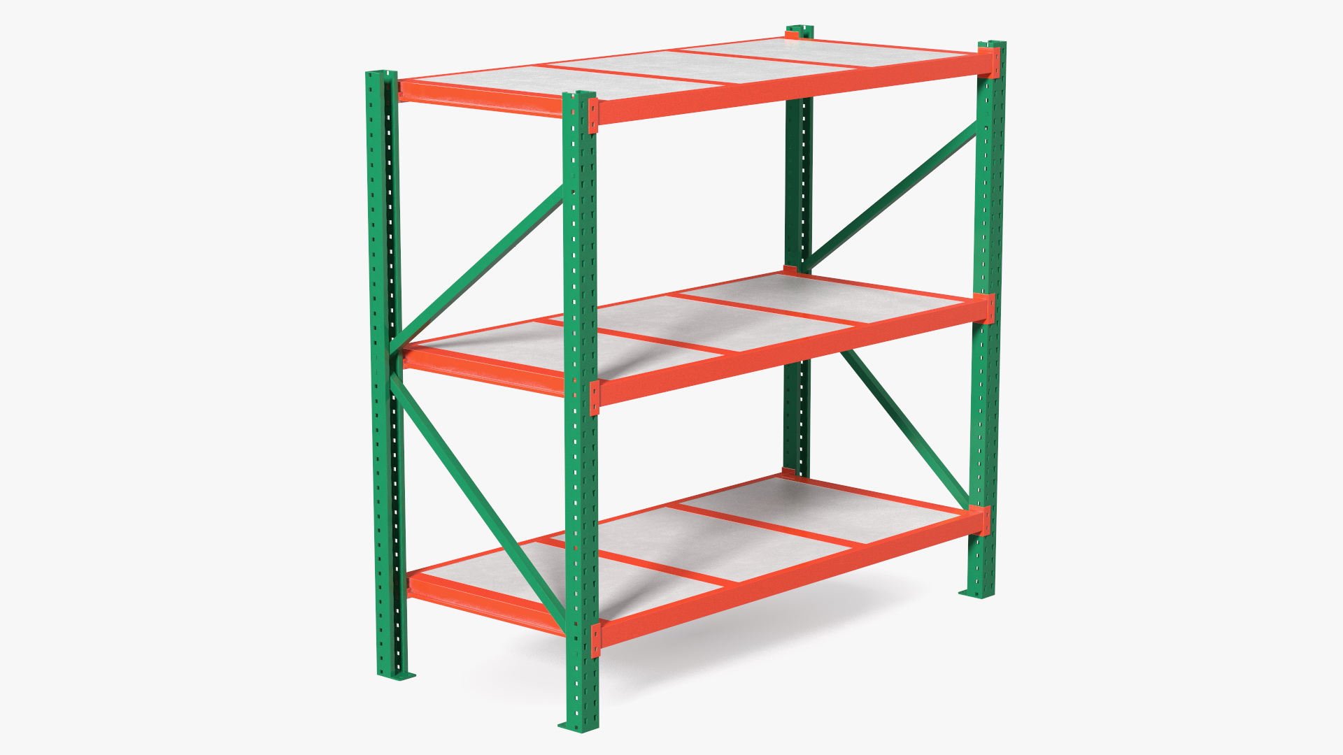 3D model Industrial Pallet Racking