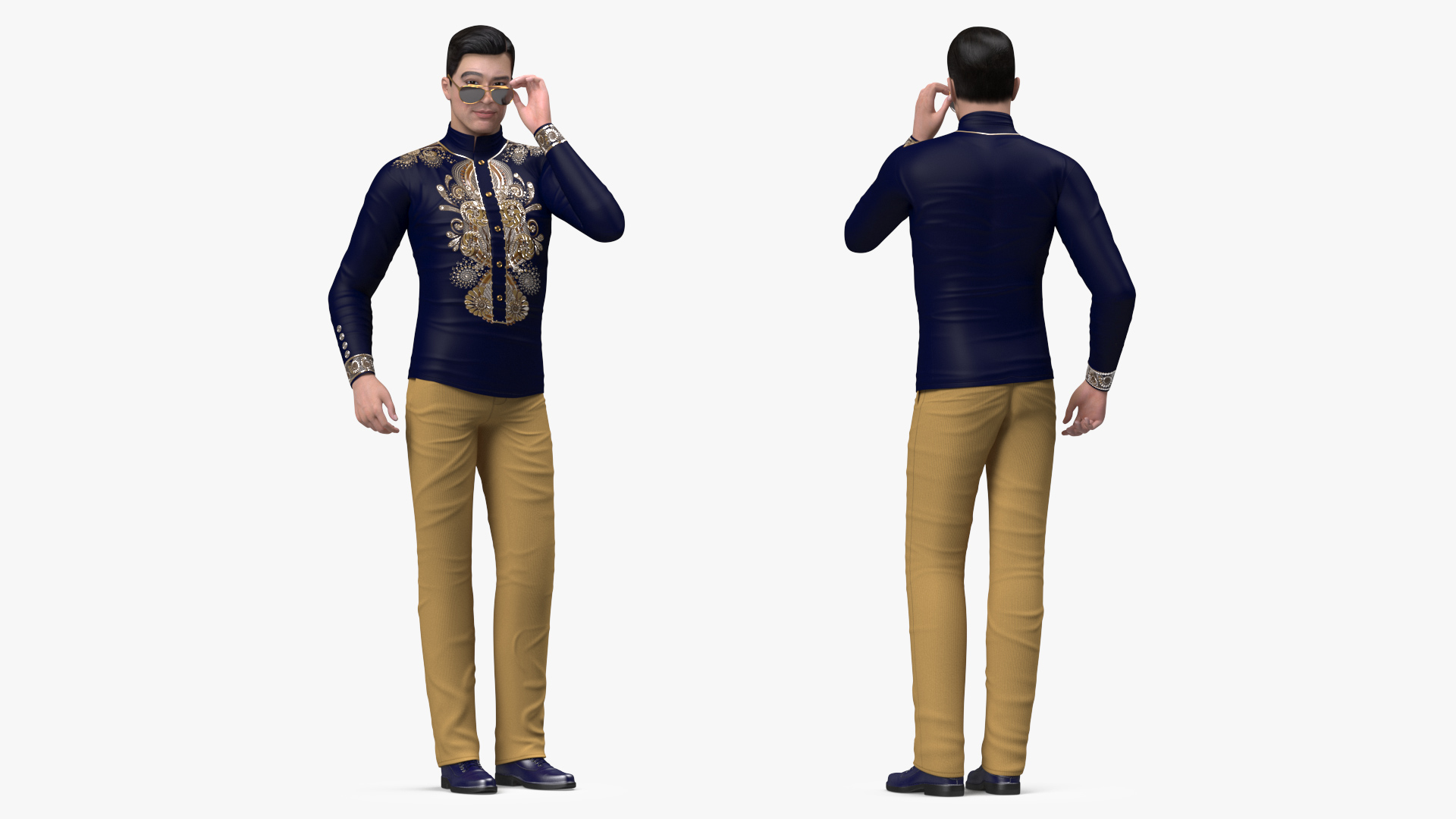 Asian Man Fashionable Style Rigged 3D model