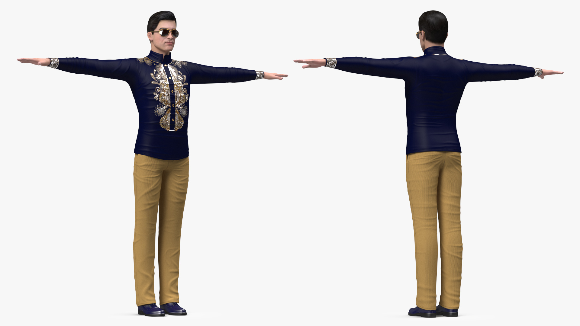 Asian Man Fashionable Style Rigged 3D model