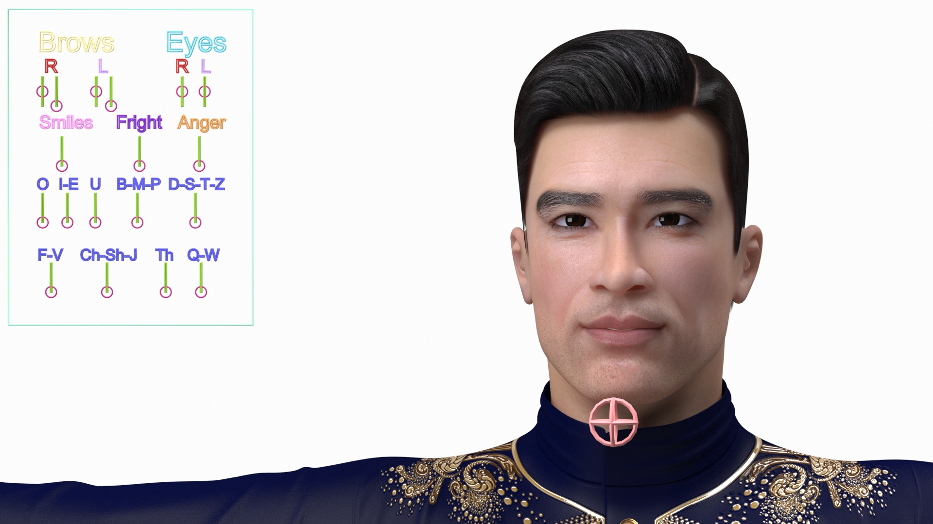 Asian Man Fashionable Style Rigged 3D model