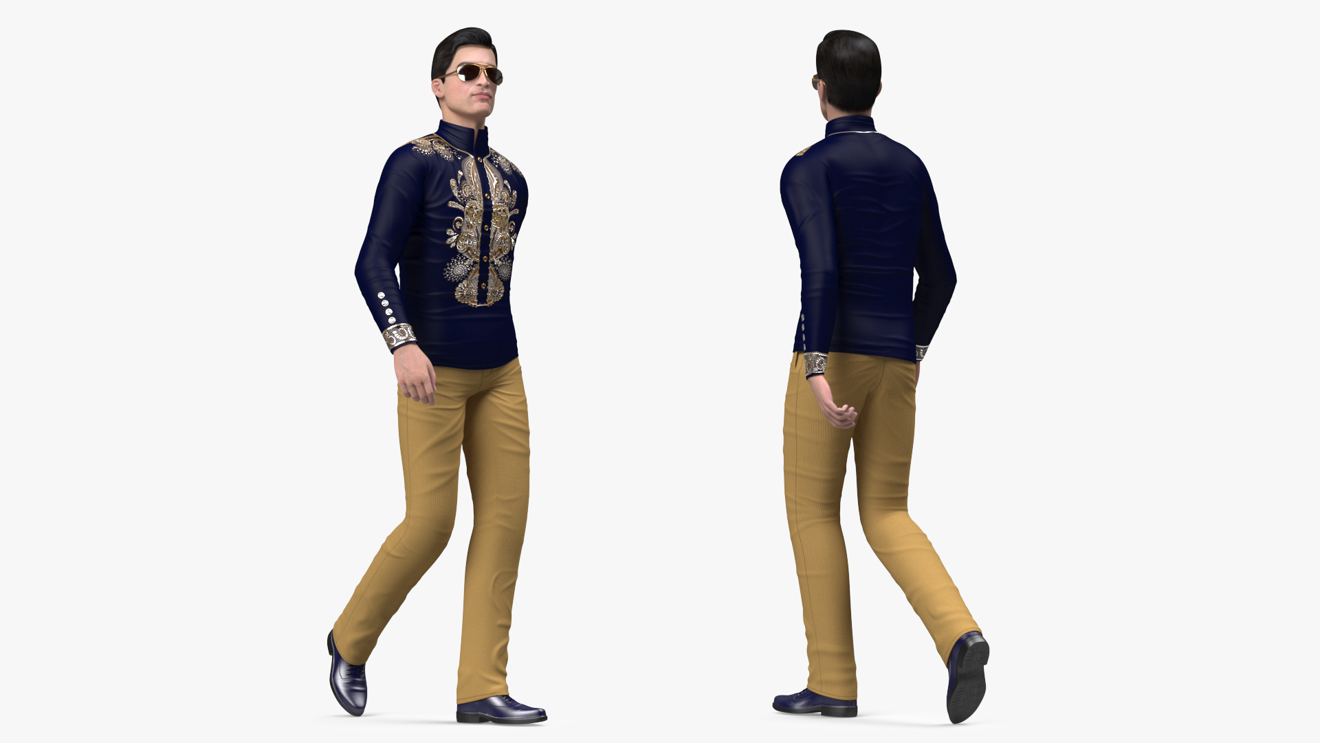 Asian Man Fashionable Style Rigged 3D model