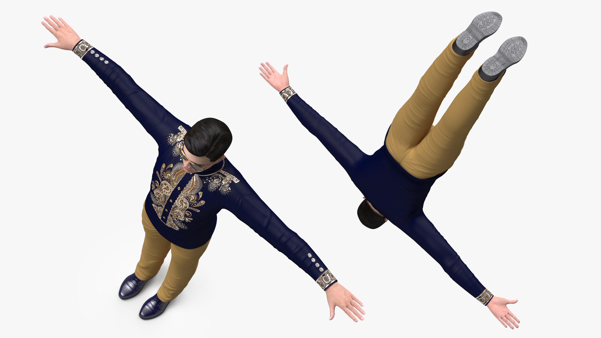 Asian Man Fashionable Style Rigged 3D model