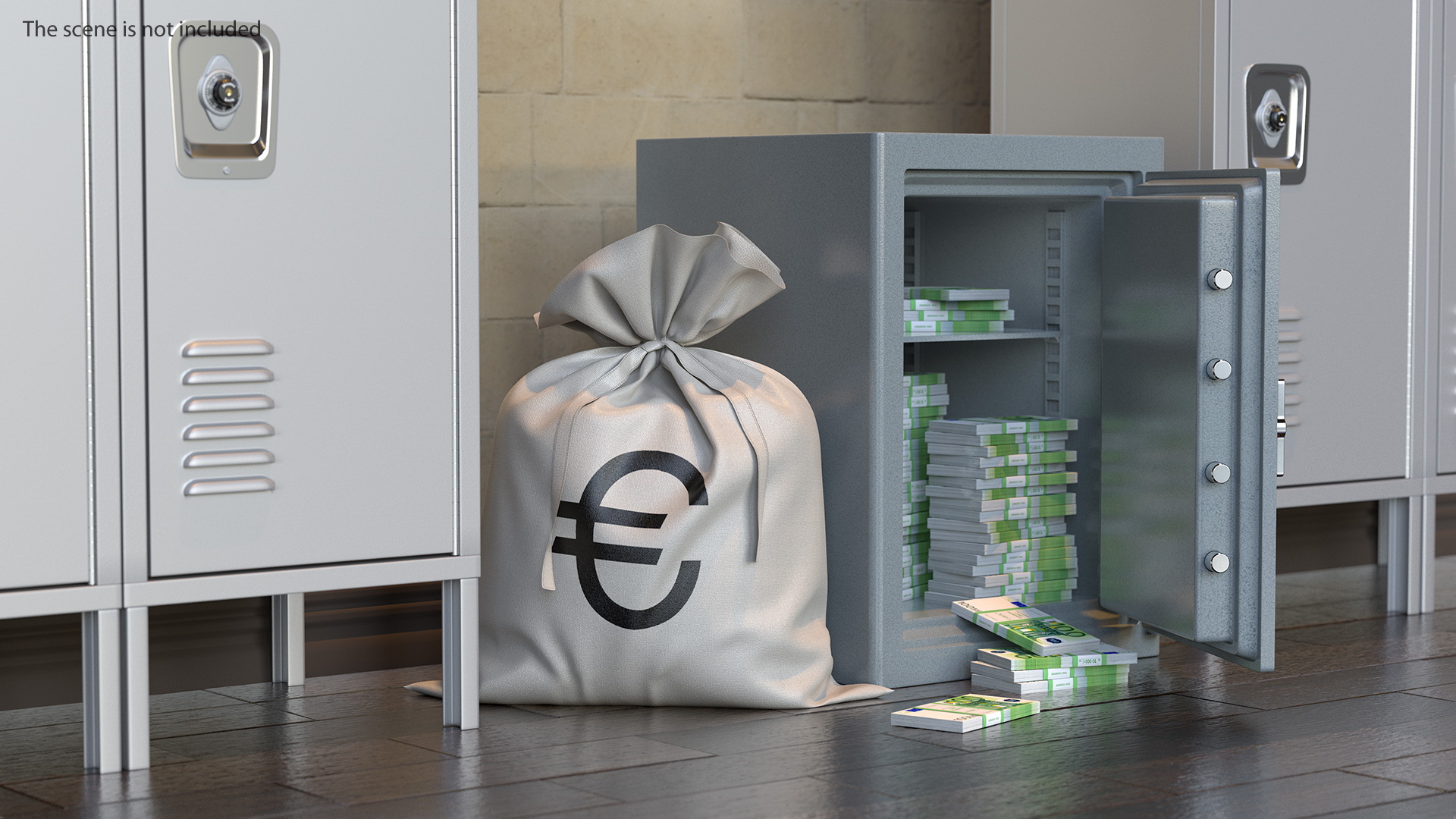 Safe With Euro 3D model