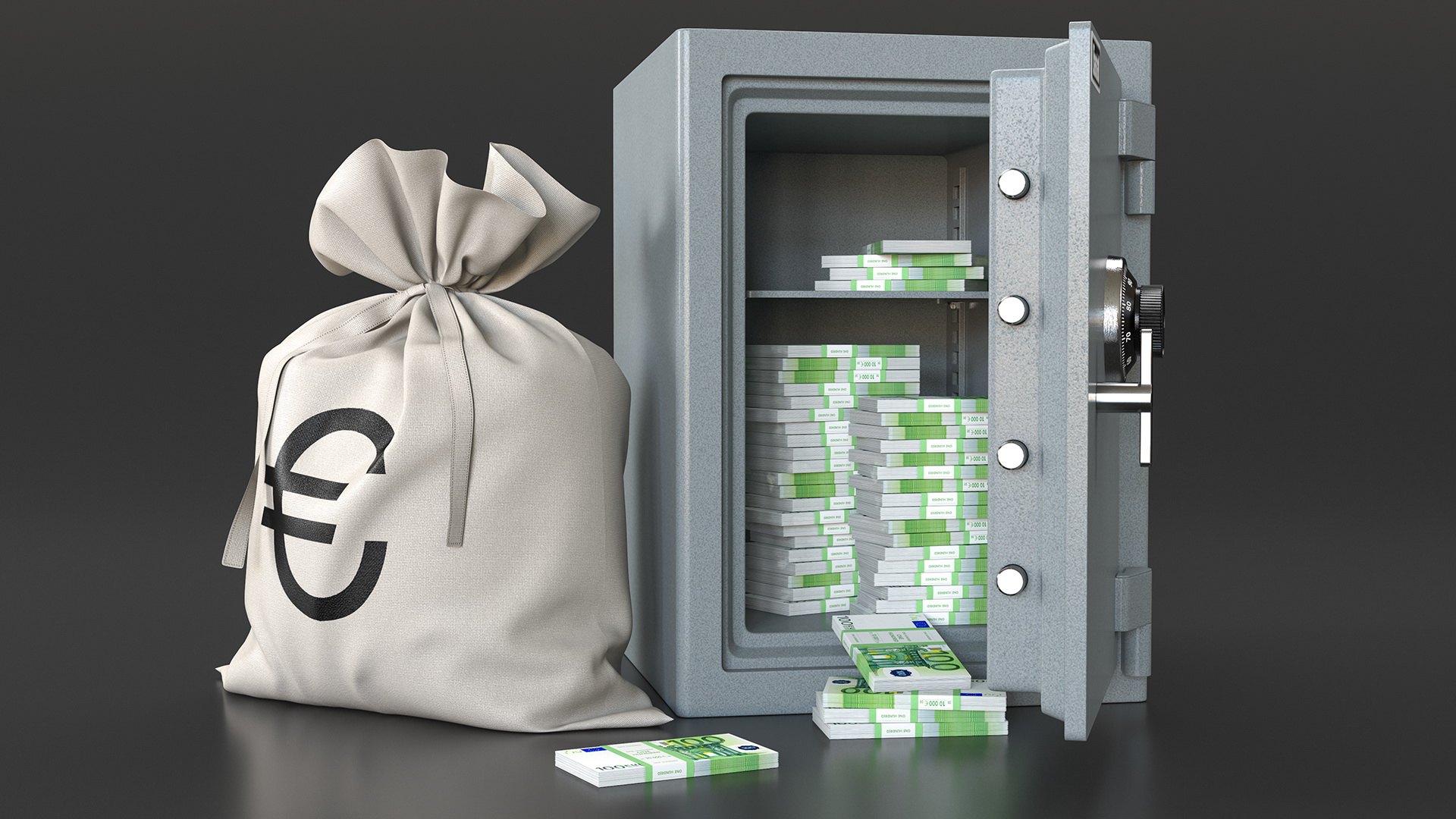 Safe With Euro 3D model