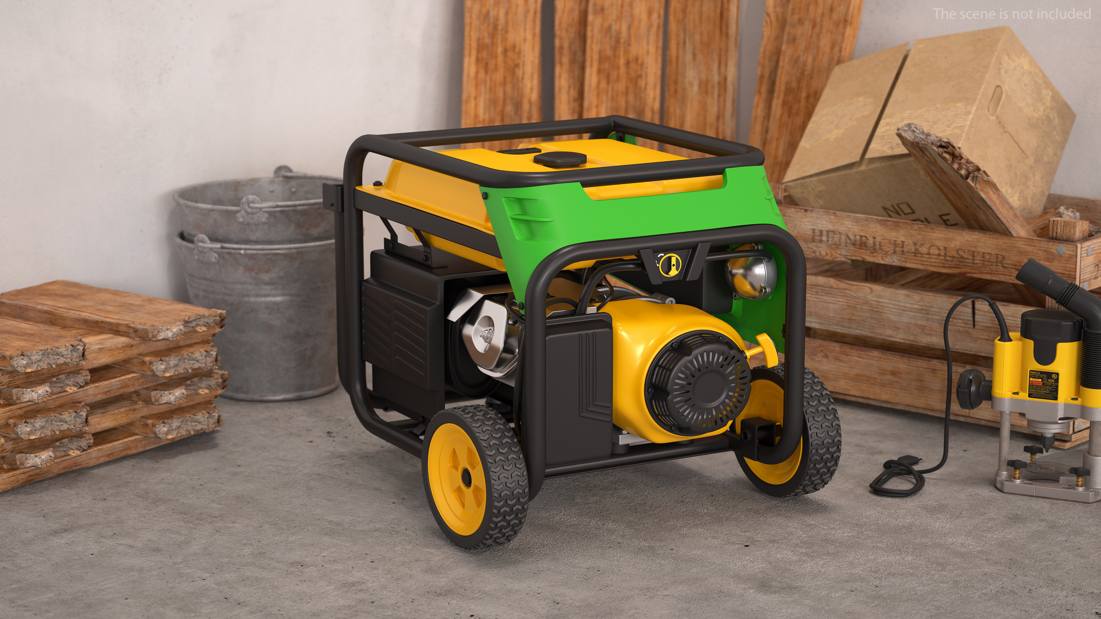 Portable Tri Fuel Generator 3D