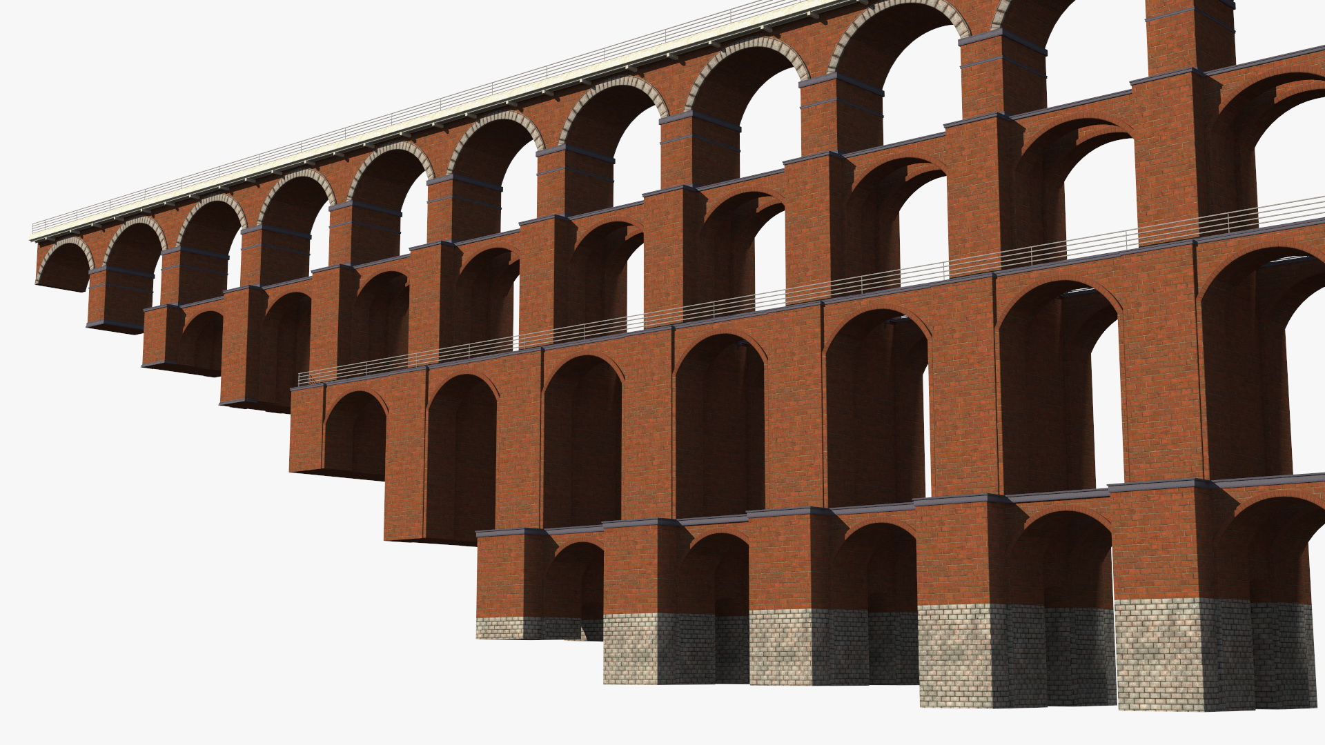 3D Goltzsch Viaduct German Railway Bridge model