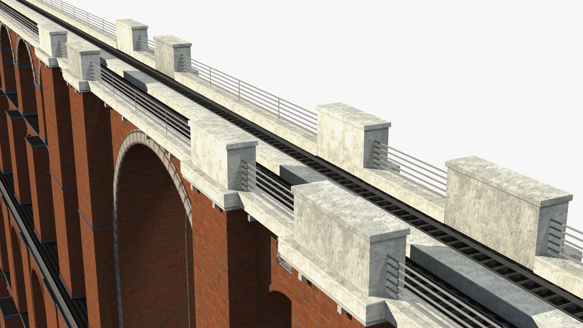 3D Goltzsch Viaduct German Railway Bridge model