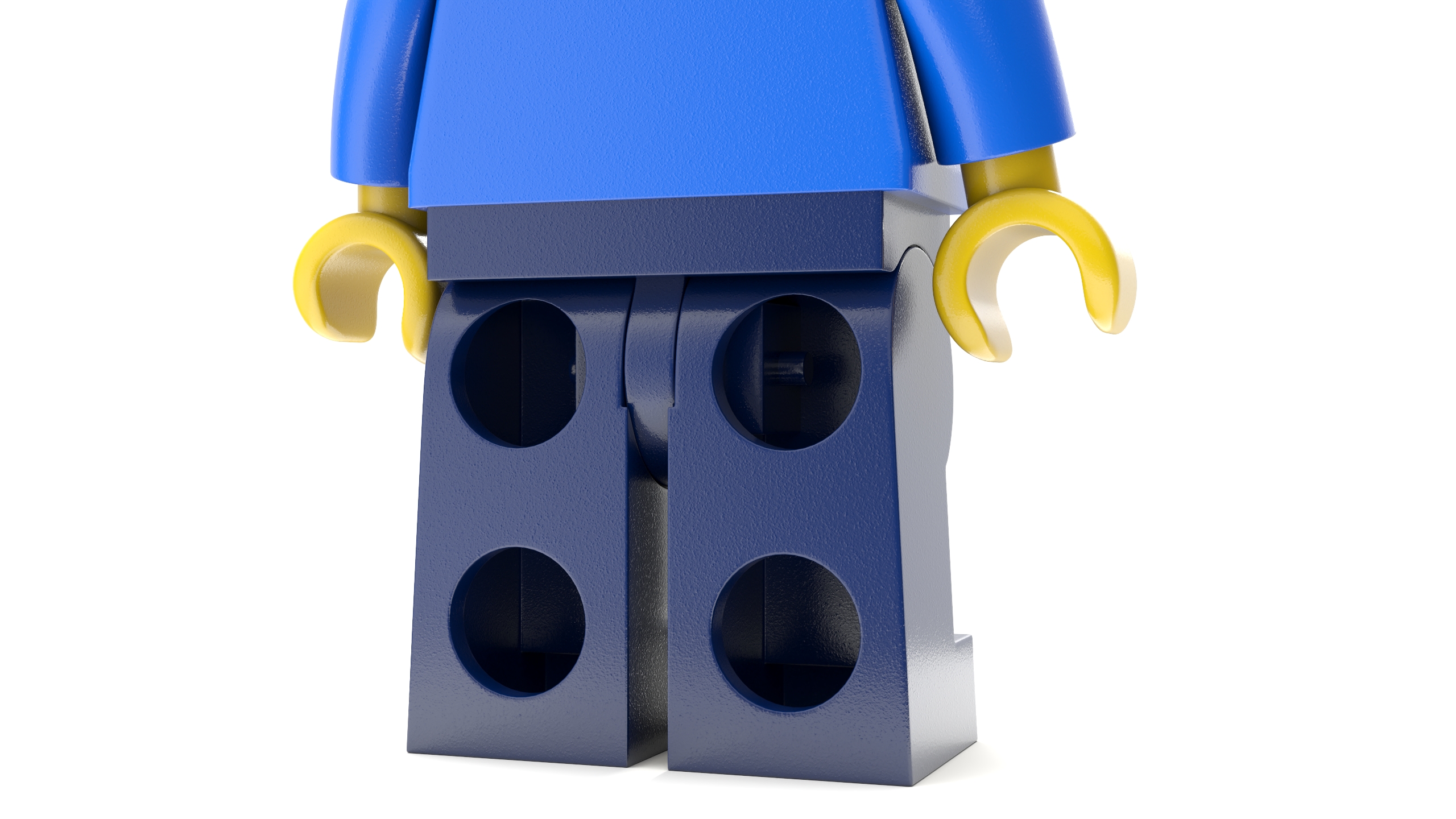 3D Minifigure LEGO Policeman Rigged for Maya