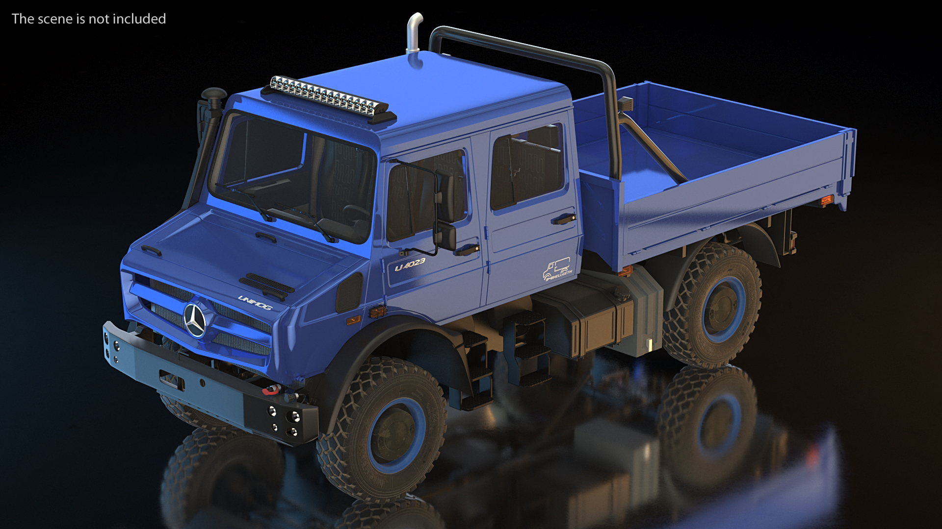 Mercedes Benz Unimog 4023 Off Road Vehicle 3D