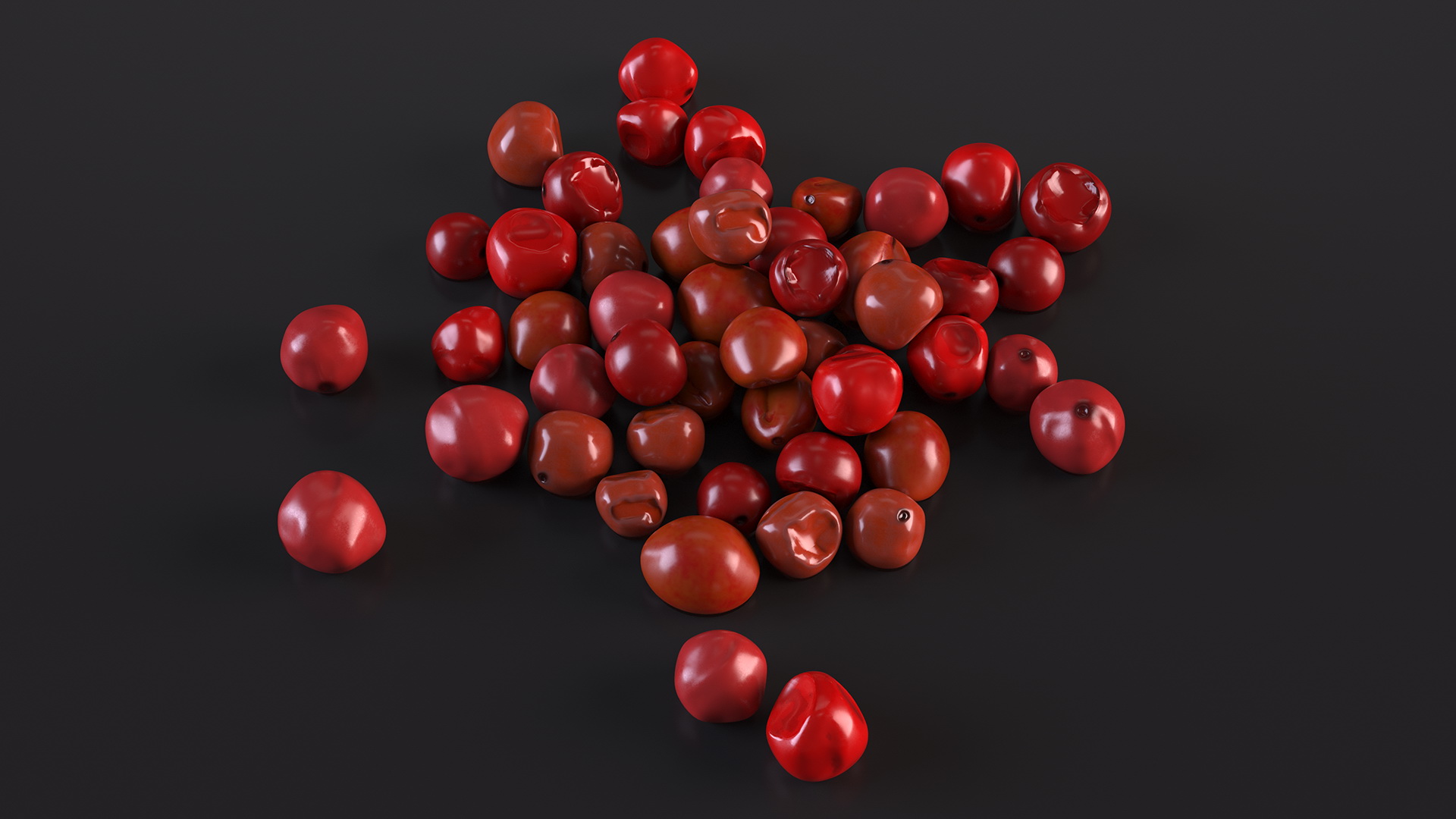 3D model Red Dried Peppercorn