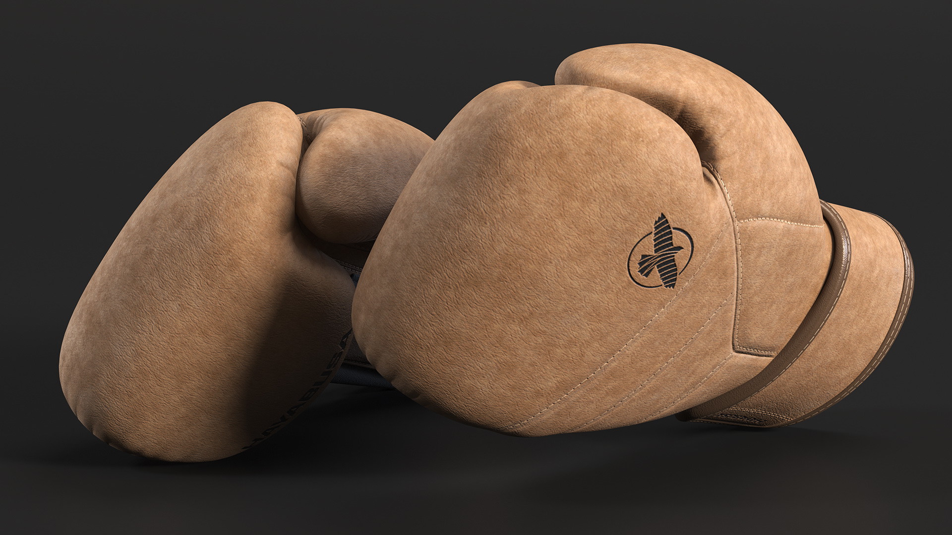 Boxing Gloves Beige Hayabusa T3 LX 3D model