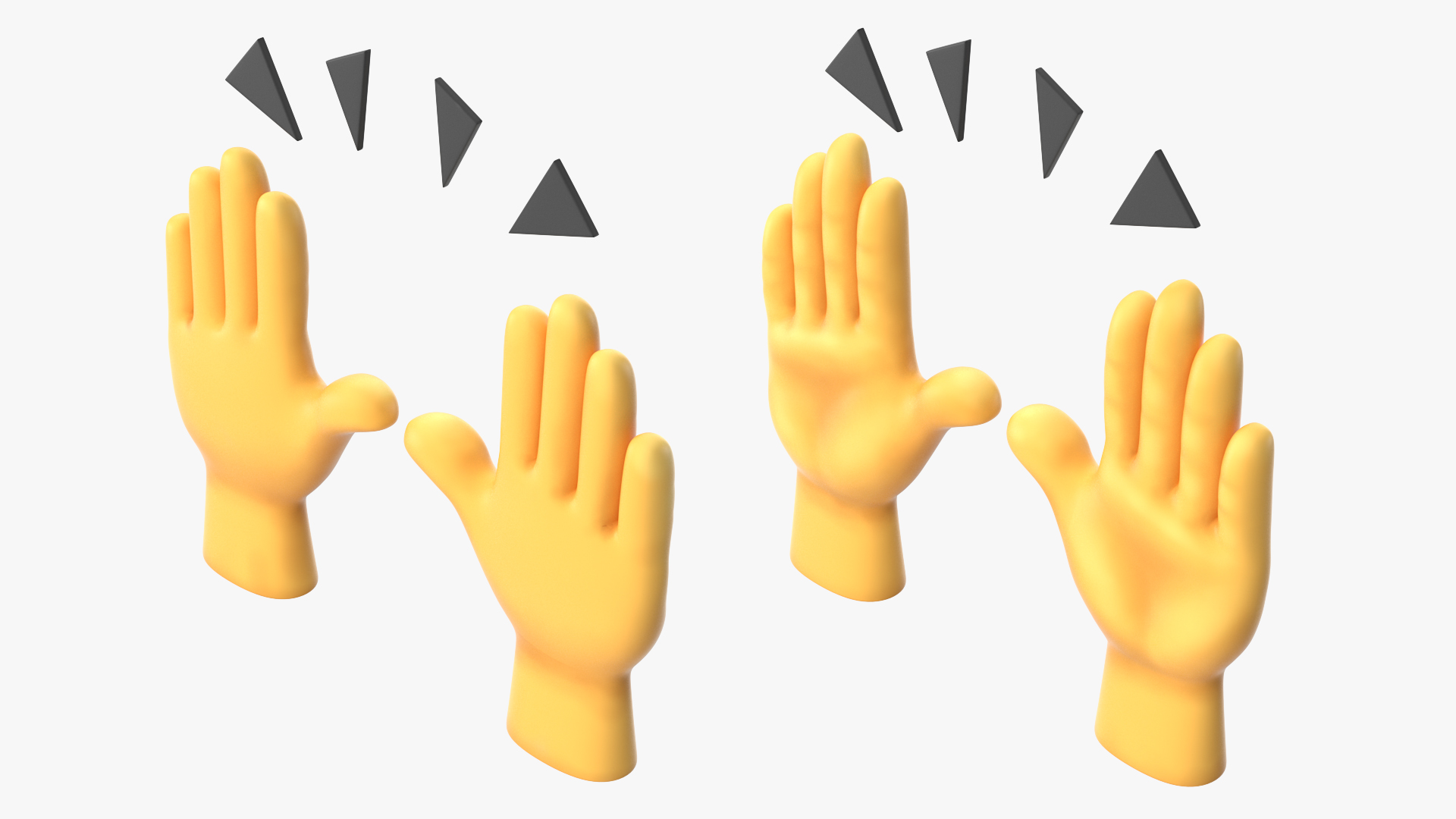 Raising Hands Emoji 3D model