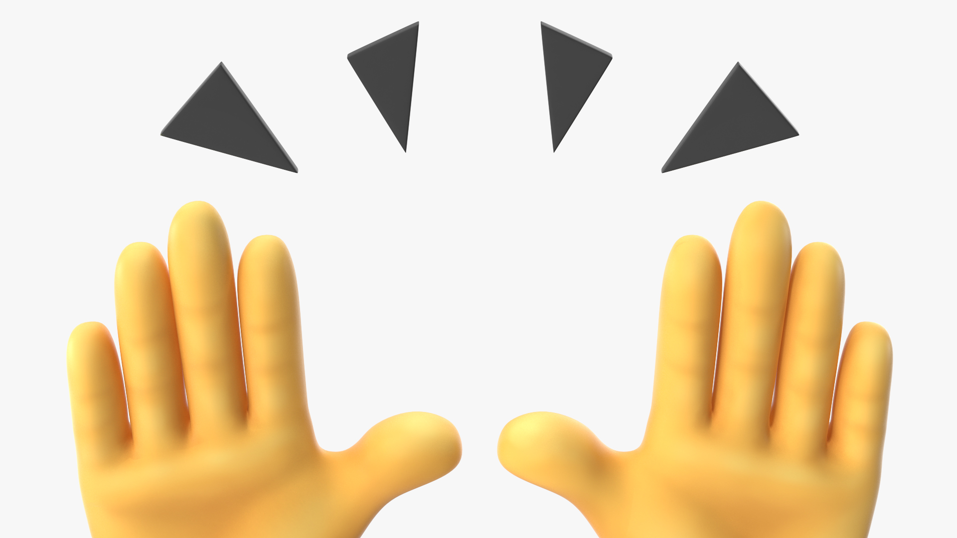 Raising Hands Emoji 3D model