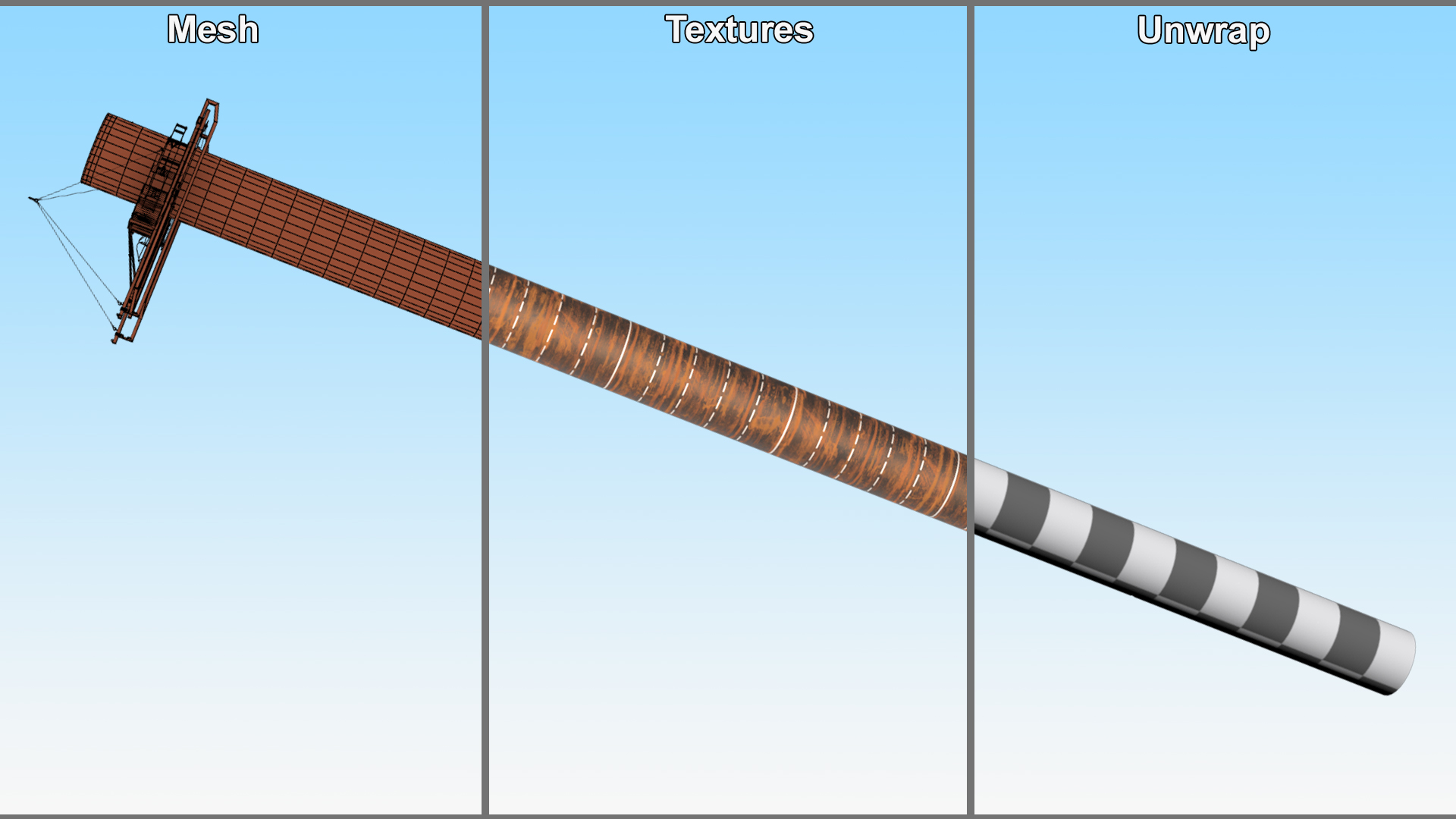 3D Offshore Subsea DWCM Cutter and Subsea Pile model