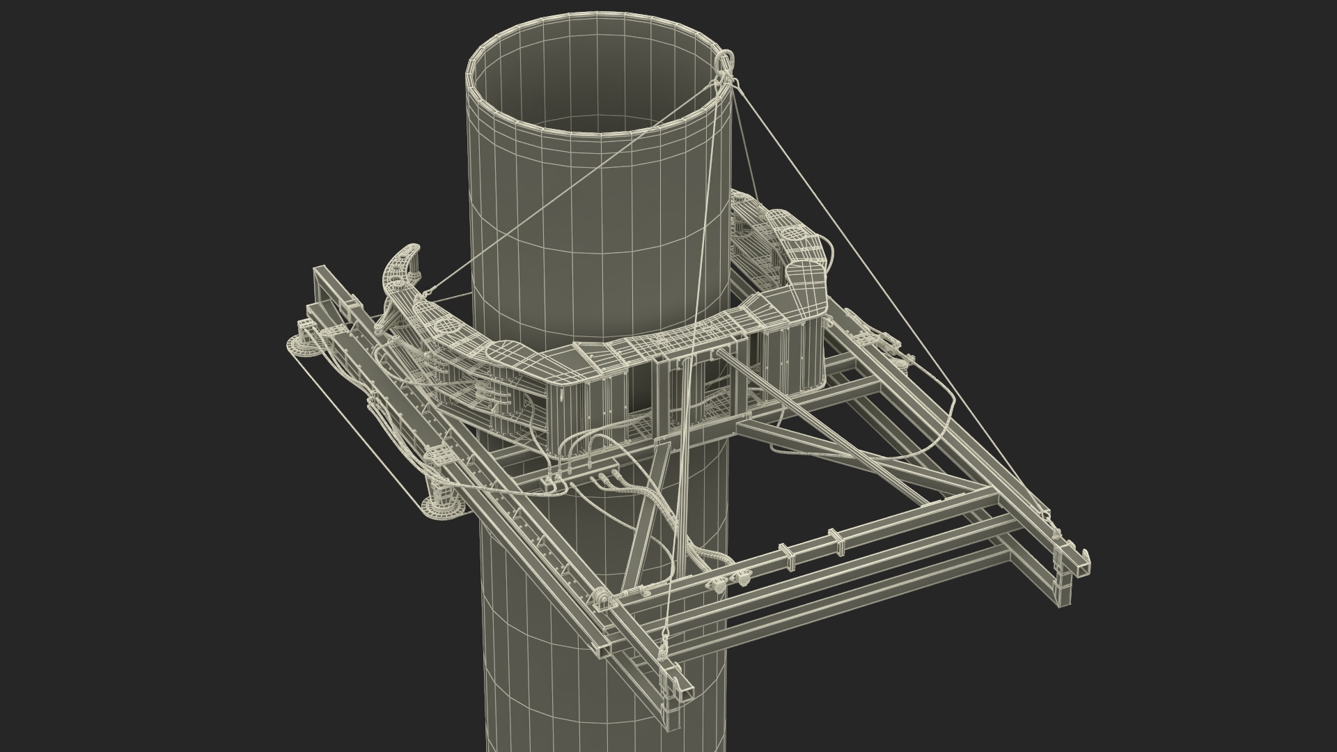 3D Offshore Subsea DWCM Cutter and Subsea Pile model