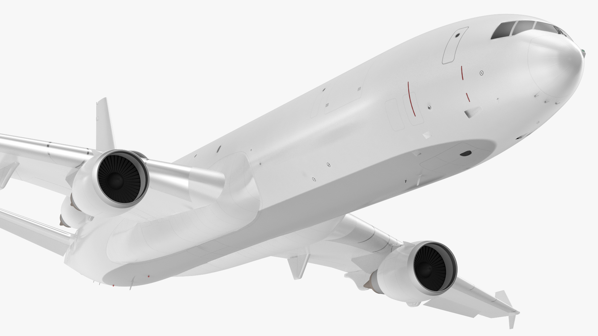 3D McDonnell Douglas MD11 Tri Jet Wide Body Airliner Rigged