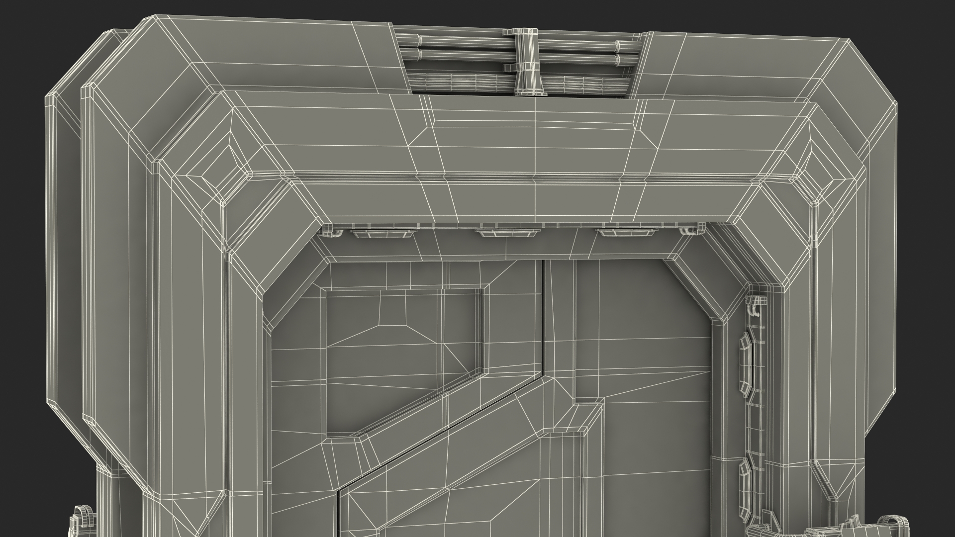 3D model Sci Fi Sliding Blast Door