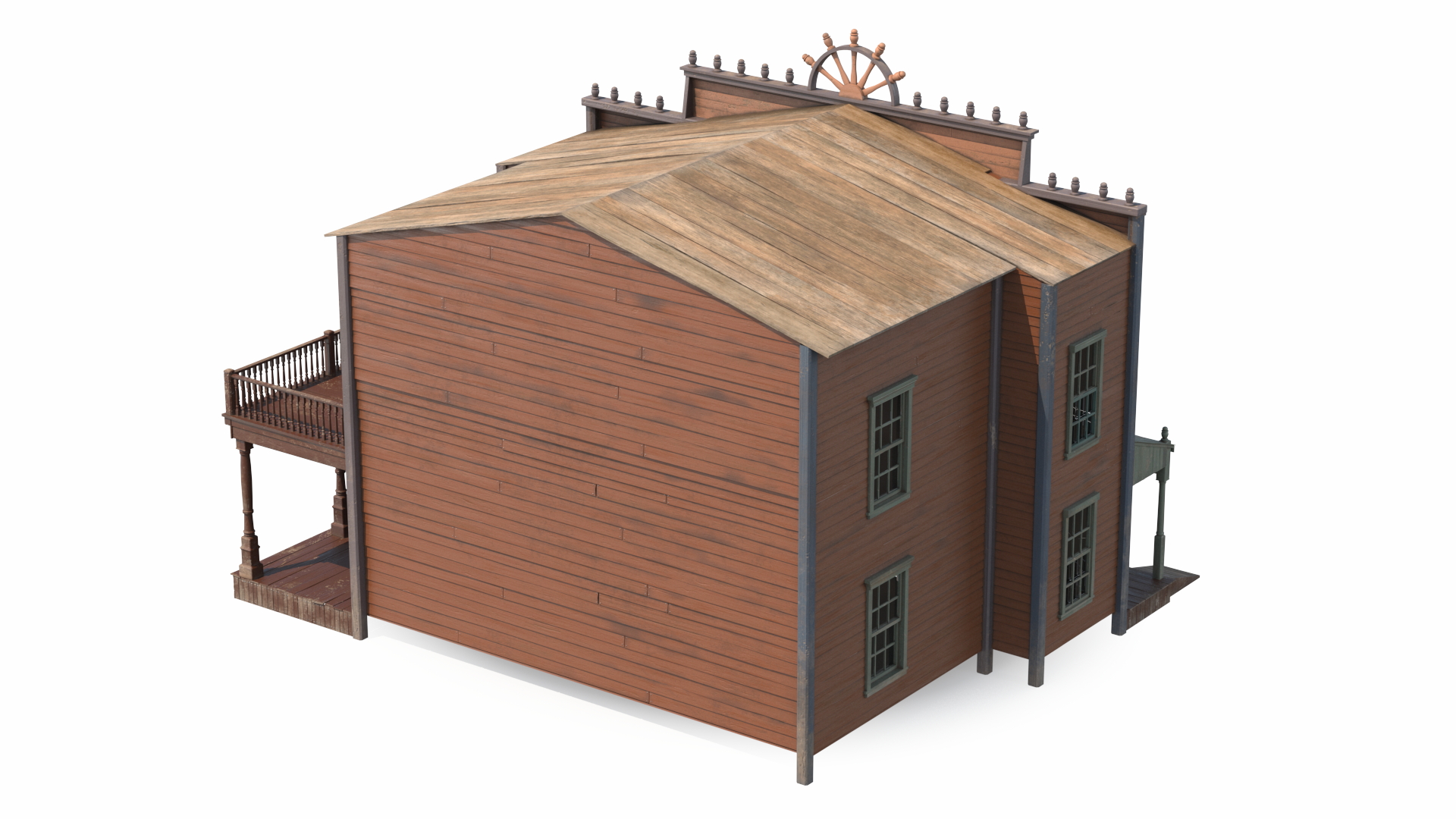 Wild West Large Building 3D model