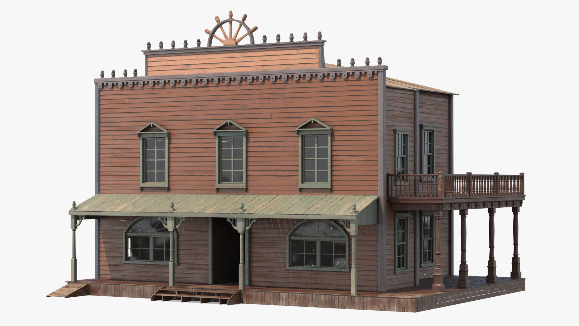 Wild West Large Building 3D model