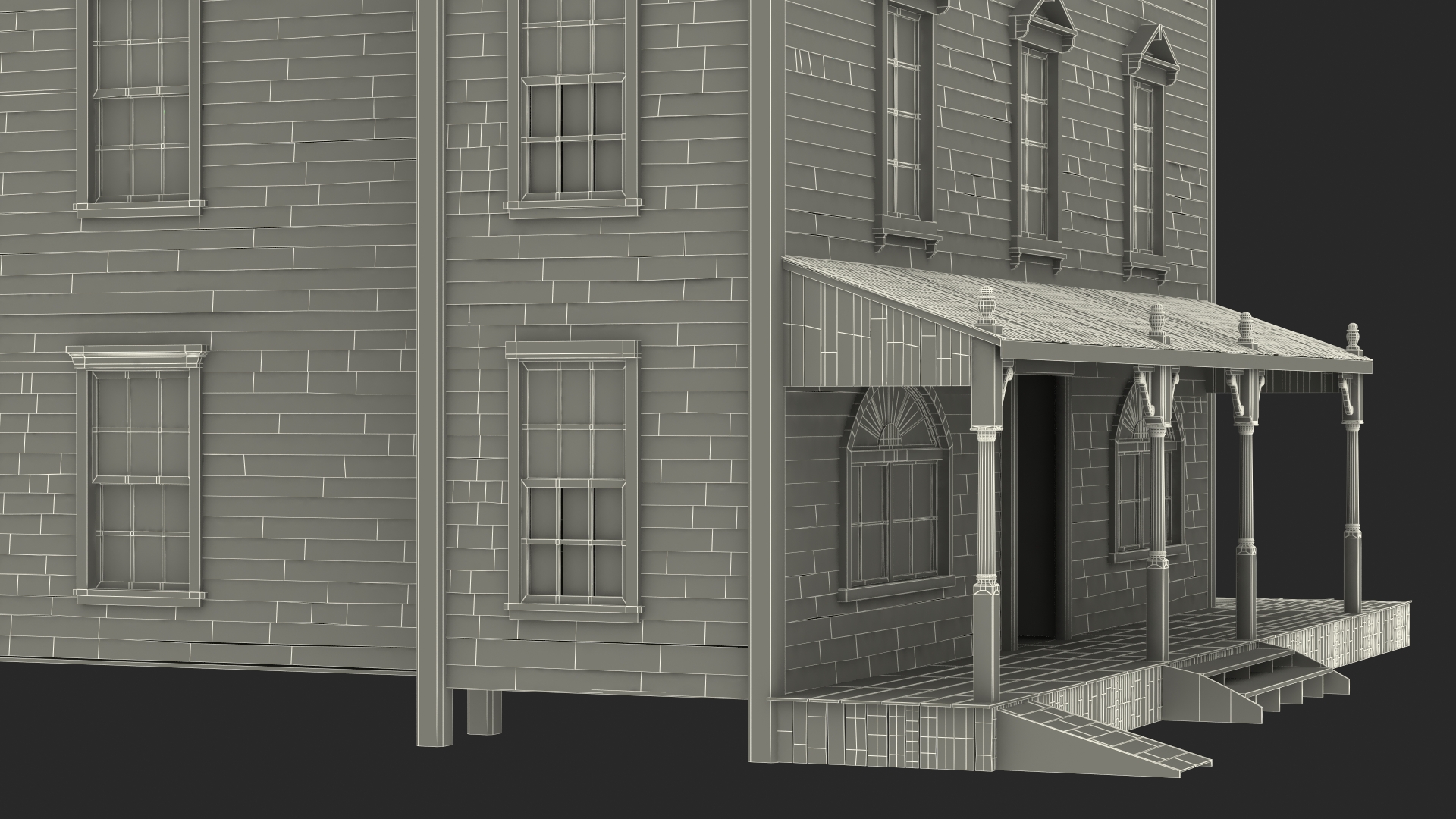 Wild West Large Building 3D model