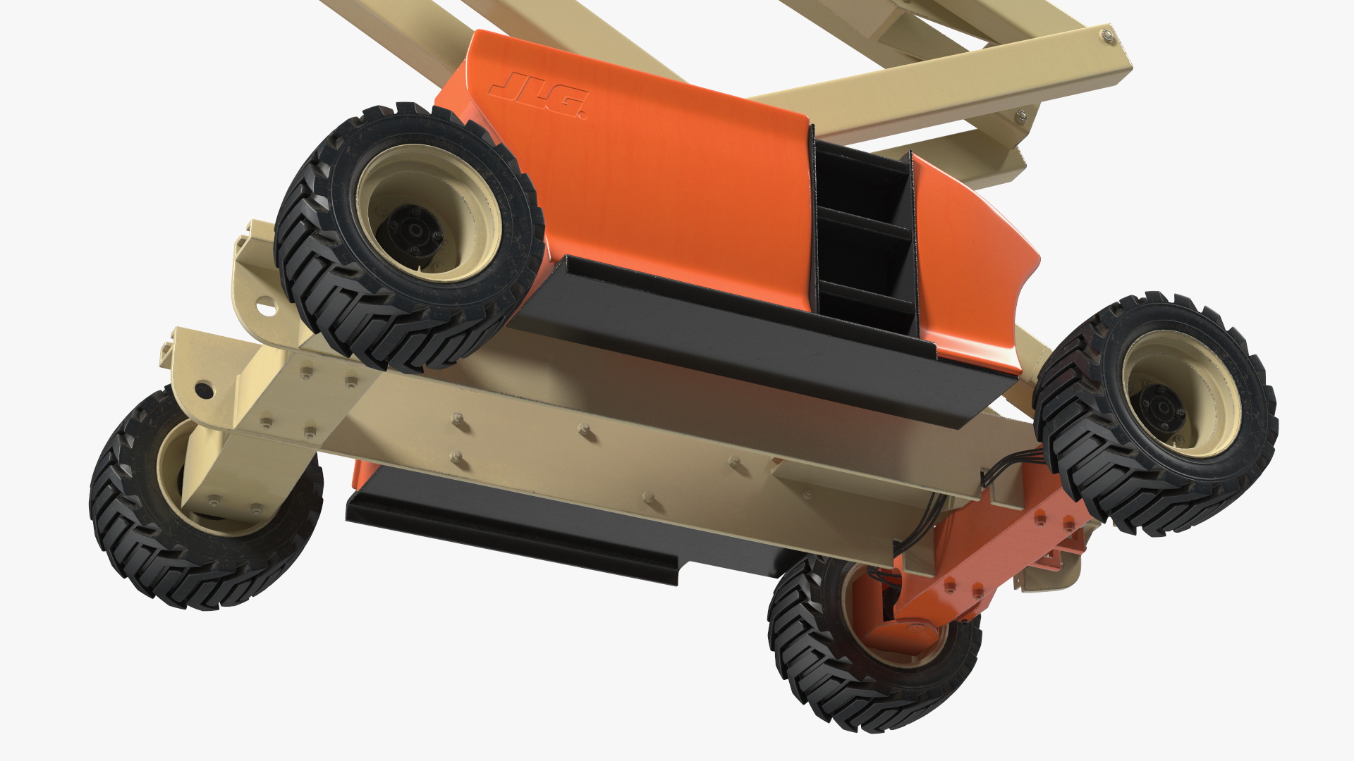 3D JLG 3394RT Scissor Lift Extendable Platform model