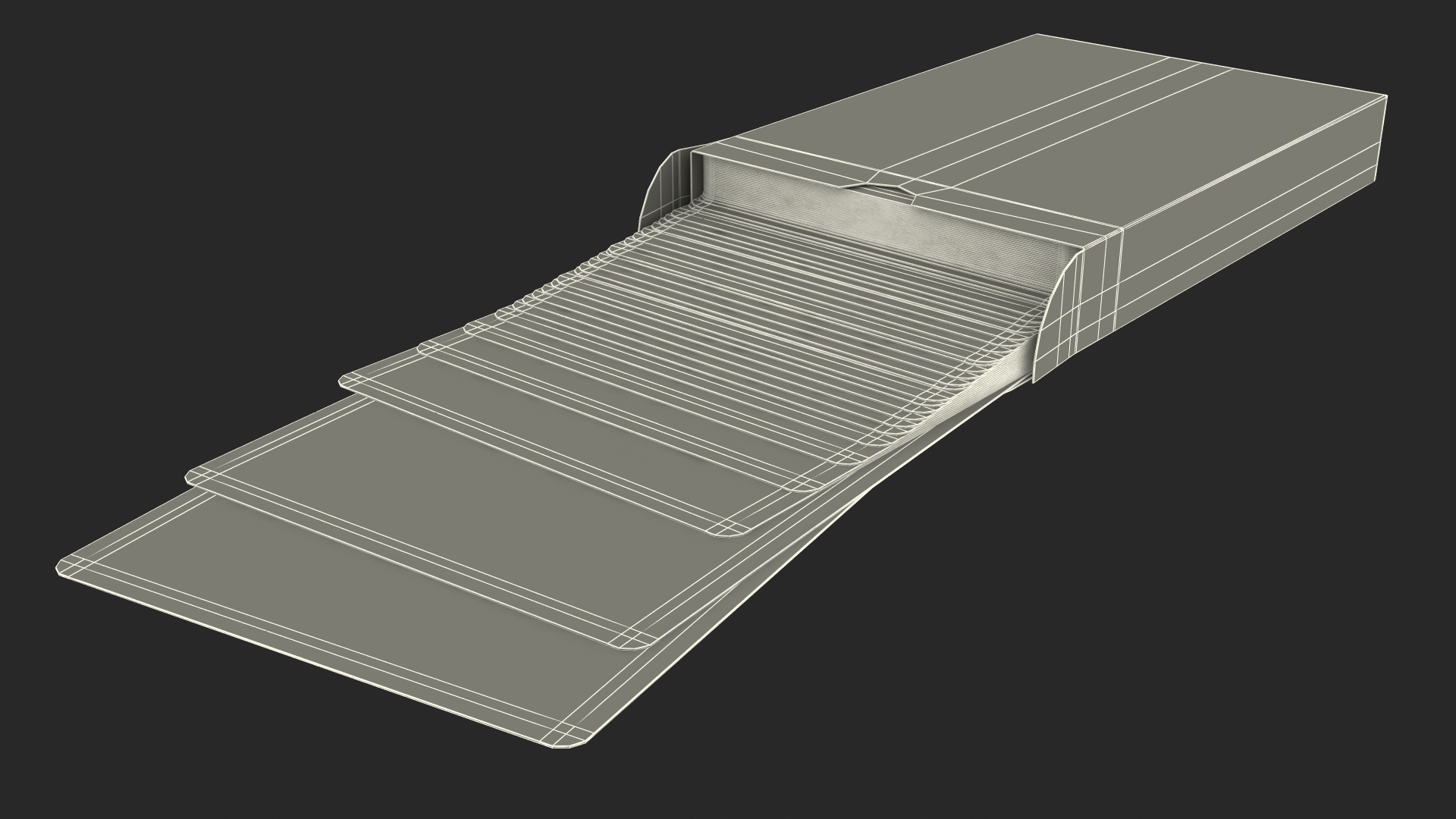 3D Opened Poker Cards Deck model