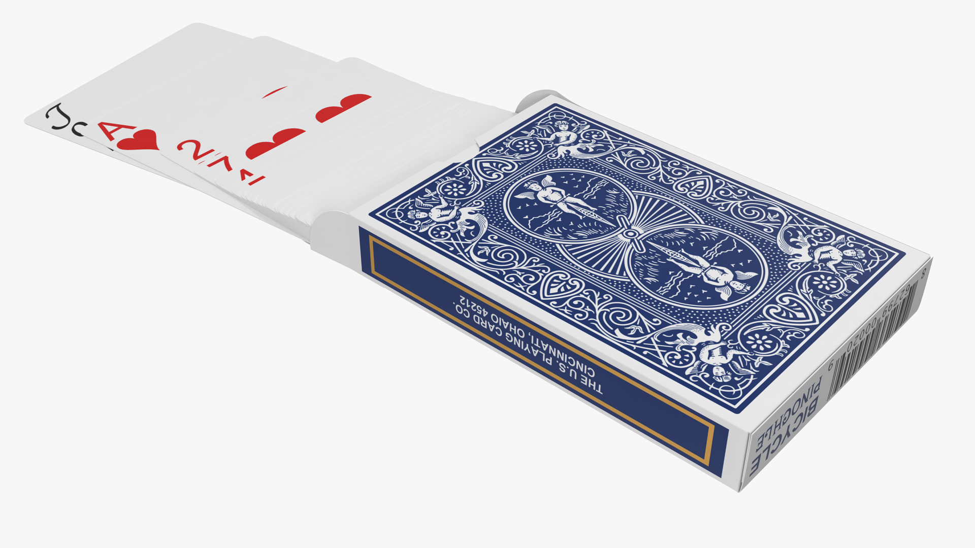 3D Opened Poker Cards Deck model