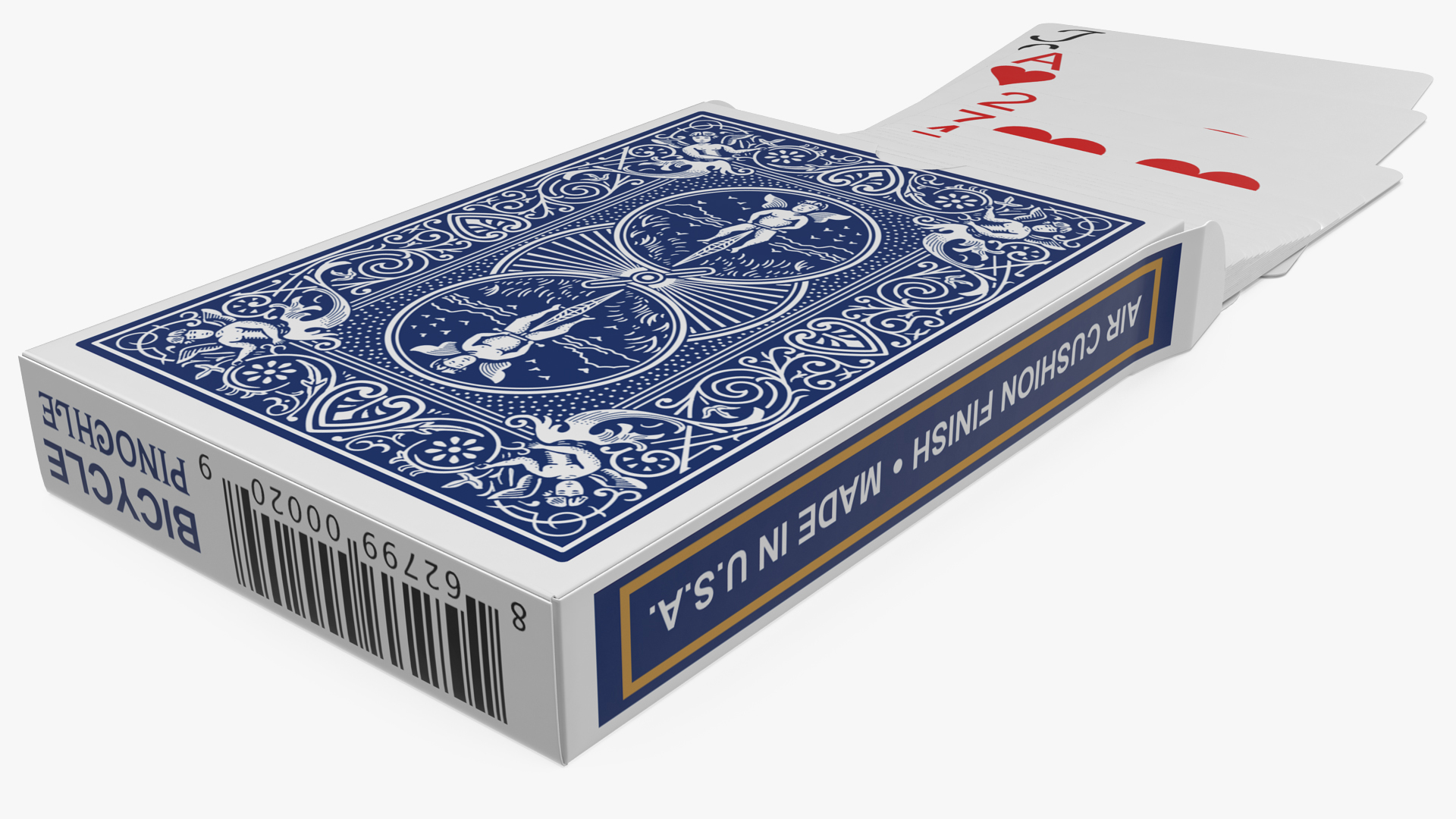 3D Opened Poker Cards Deck model