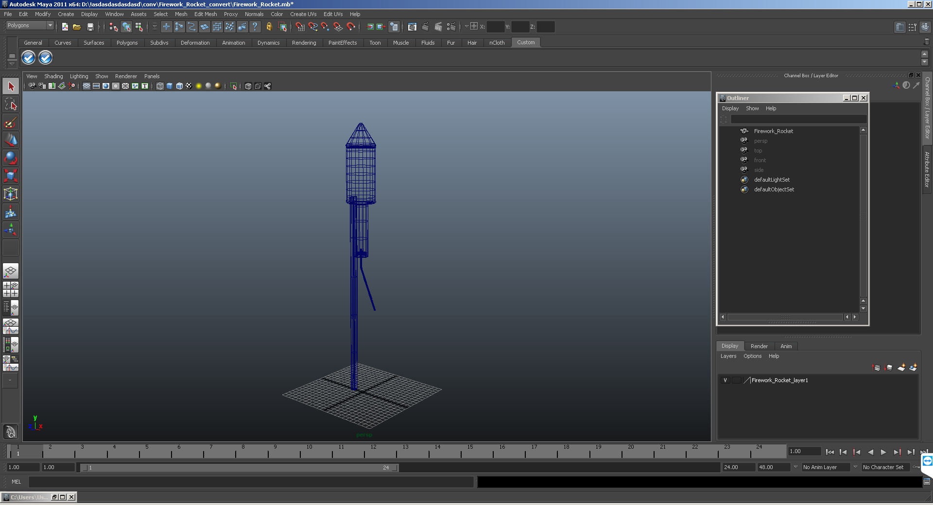 3D model Firework Rocket