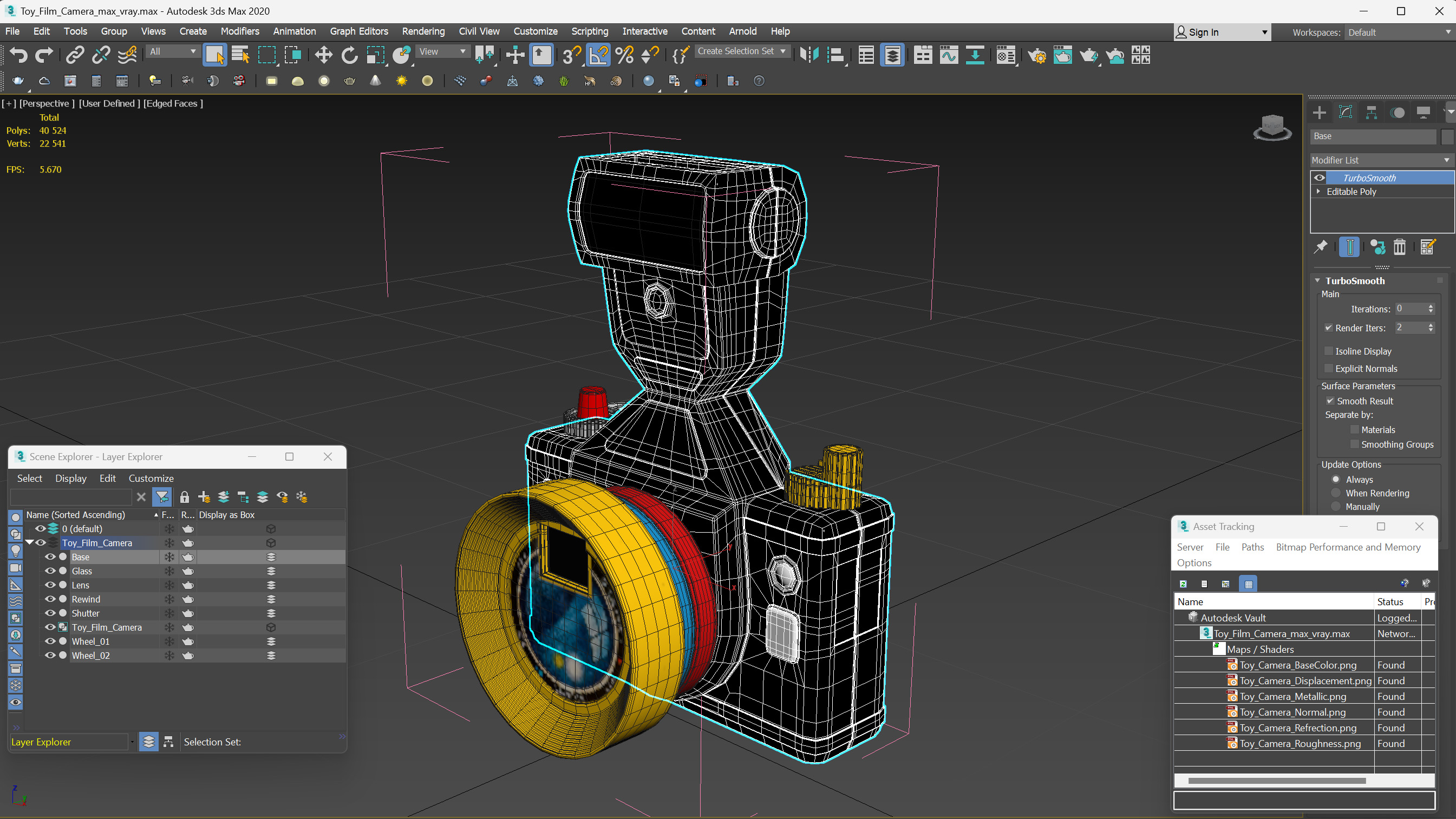 3D model Toy Film Camera